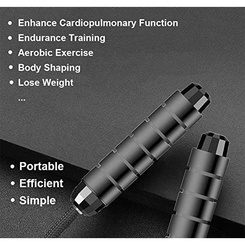 Weighted Jump Rope Workout Heavy Skipping Rope Jumping Rope Cotton for Men Women Fitness Excersise MMA Cardio BOXING Endurance Training