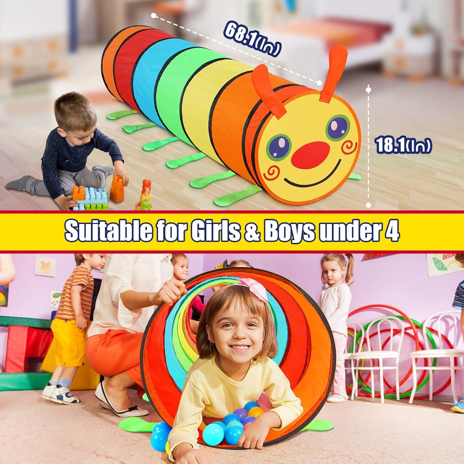 Túnel de Juego Moncoland Colorido Plegable para Niños