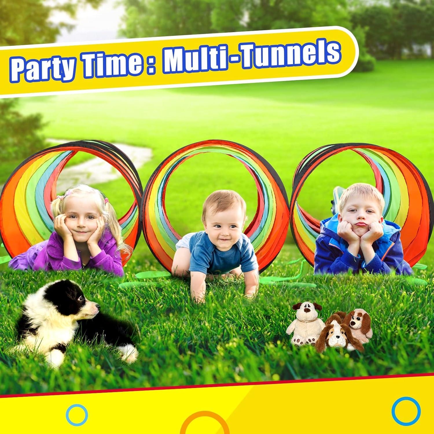 Túnel de Juego Moncoland Colorido Plegable para Niños