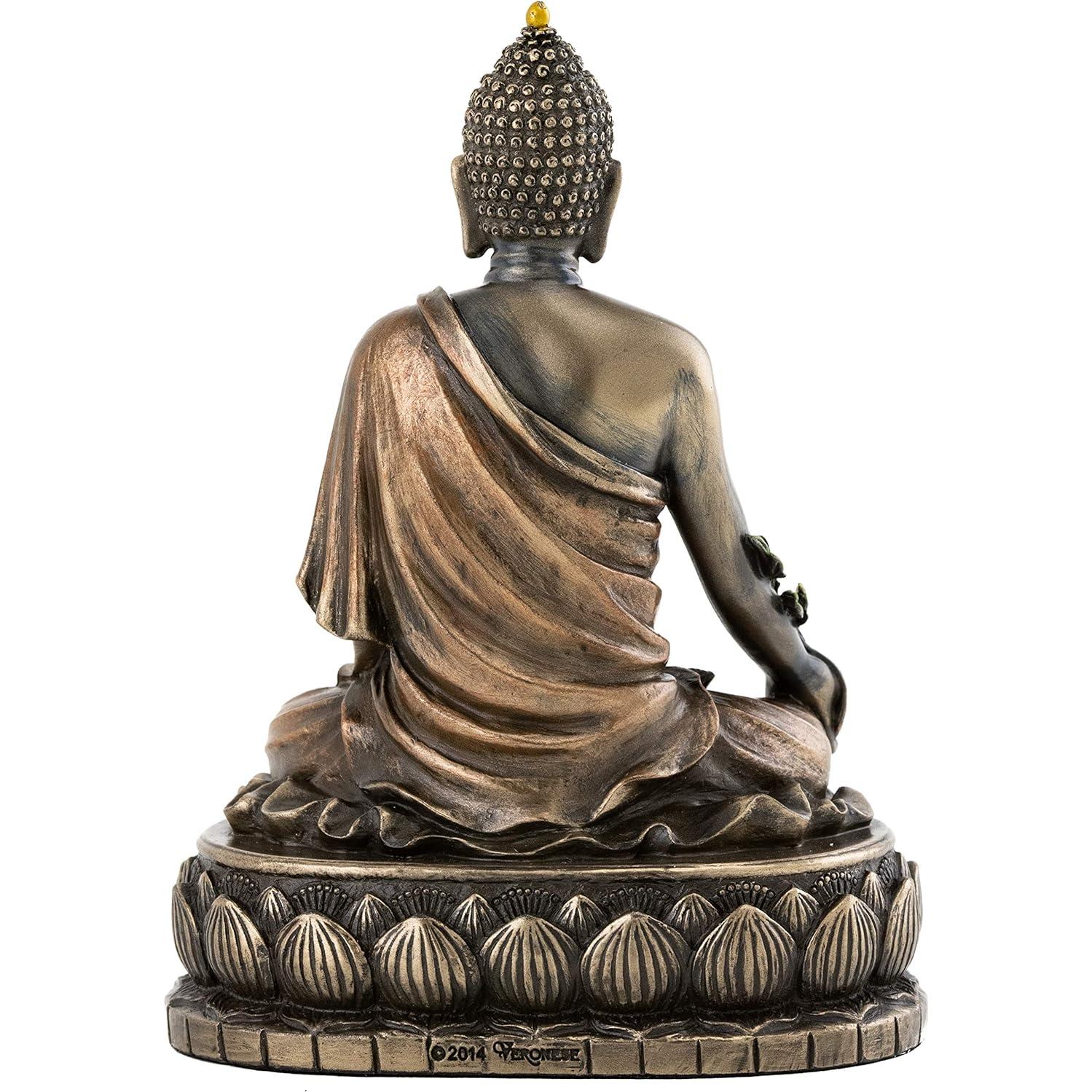 Estatua Buda Medicina Top Collection 15 cm Bronce Frío