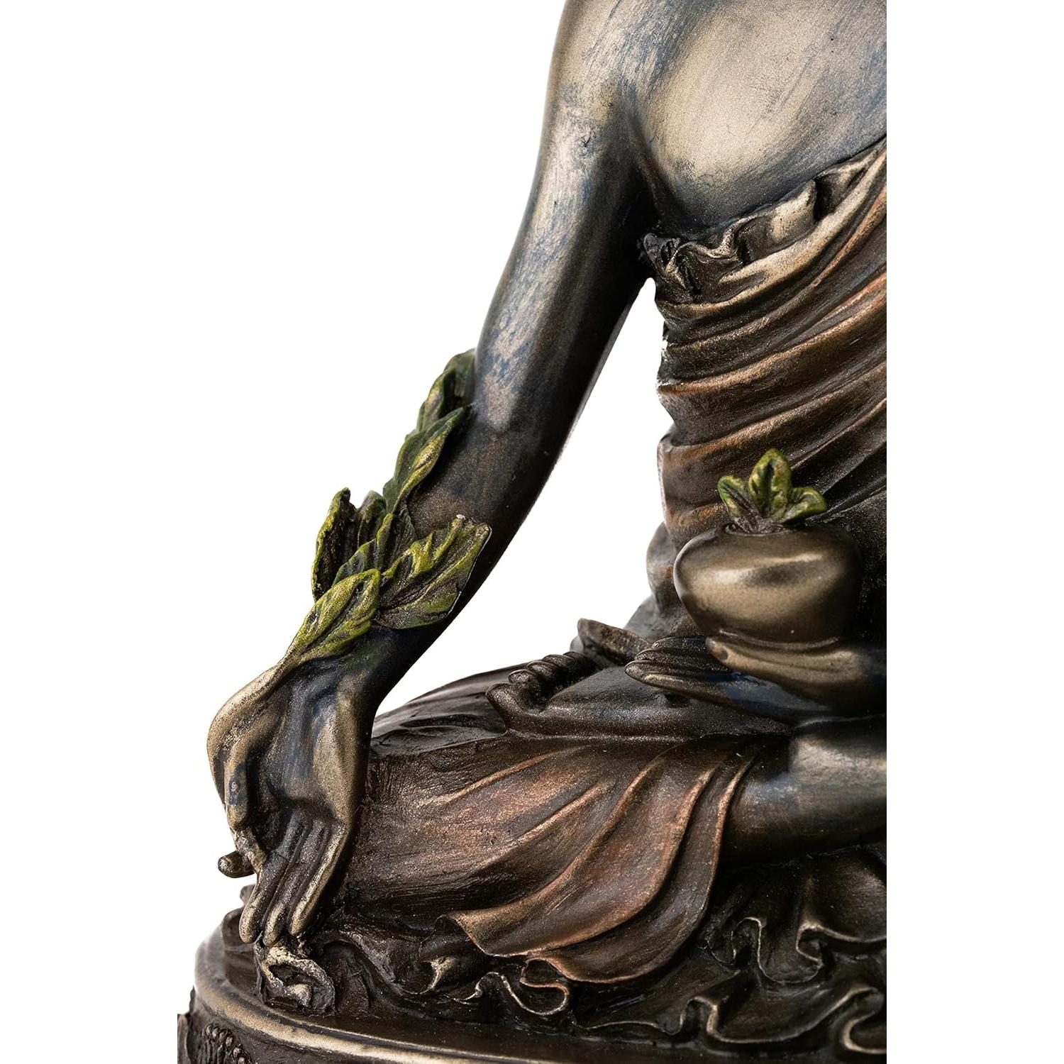 Estatua Buda Medicina Top Collection 15 cm Bronce Frío