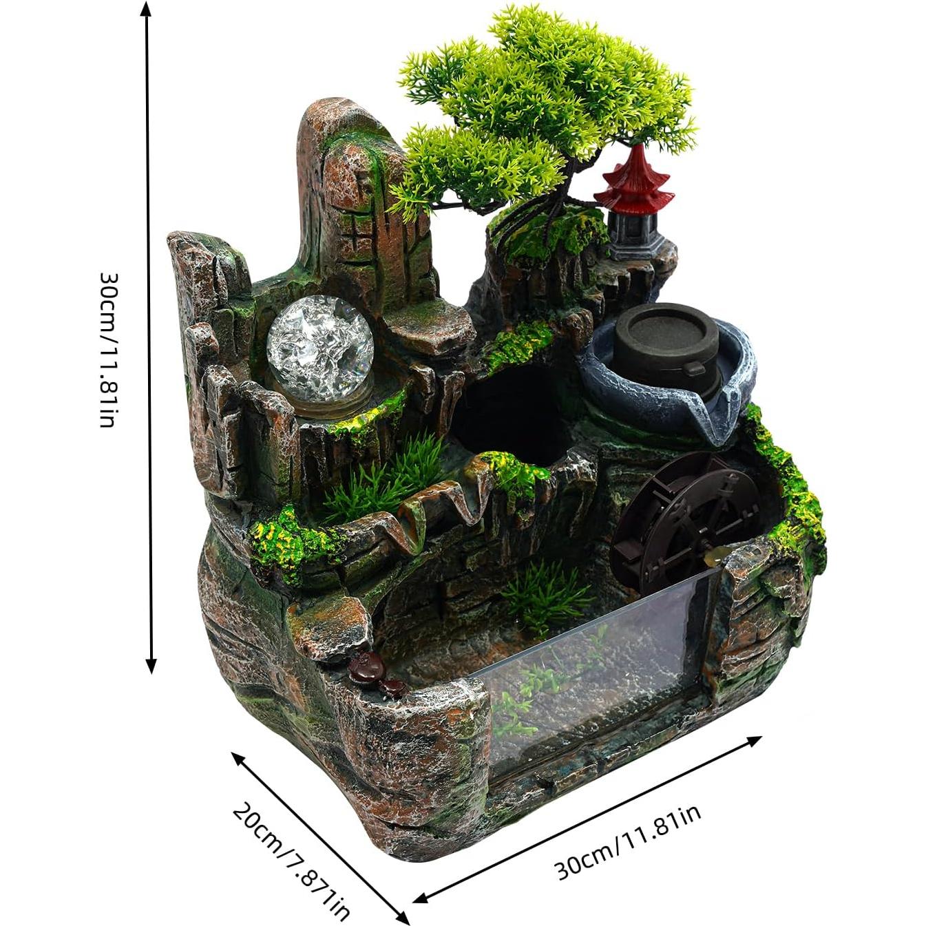 Fuente de Agua Gdrasuya10 Decorativa para Escritorio 30x20cm