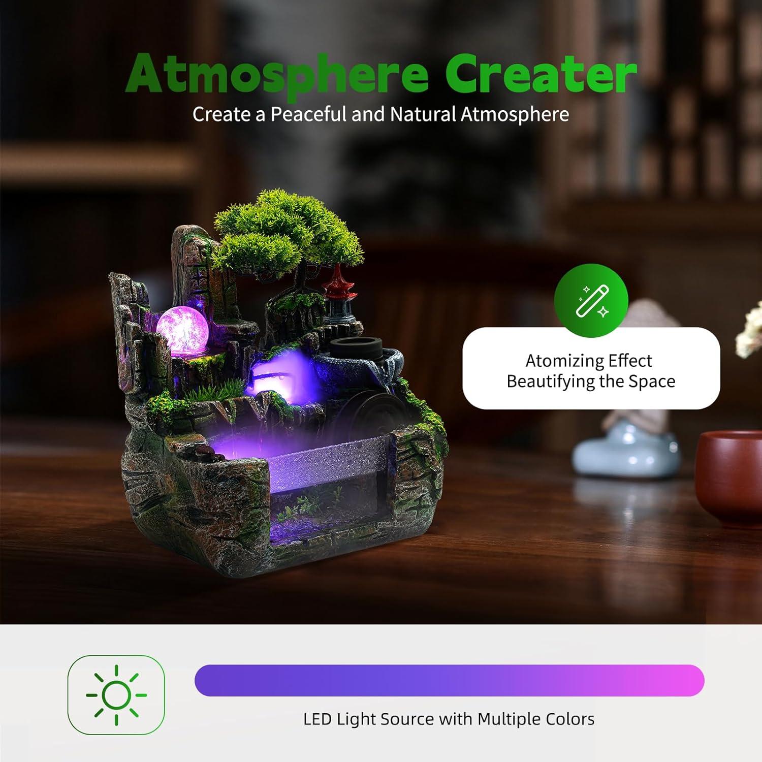 Fuente de Agua Gdrasuya10 Decorativa para Escritorio 30x20cm