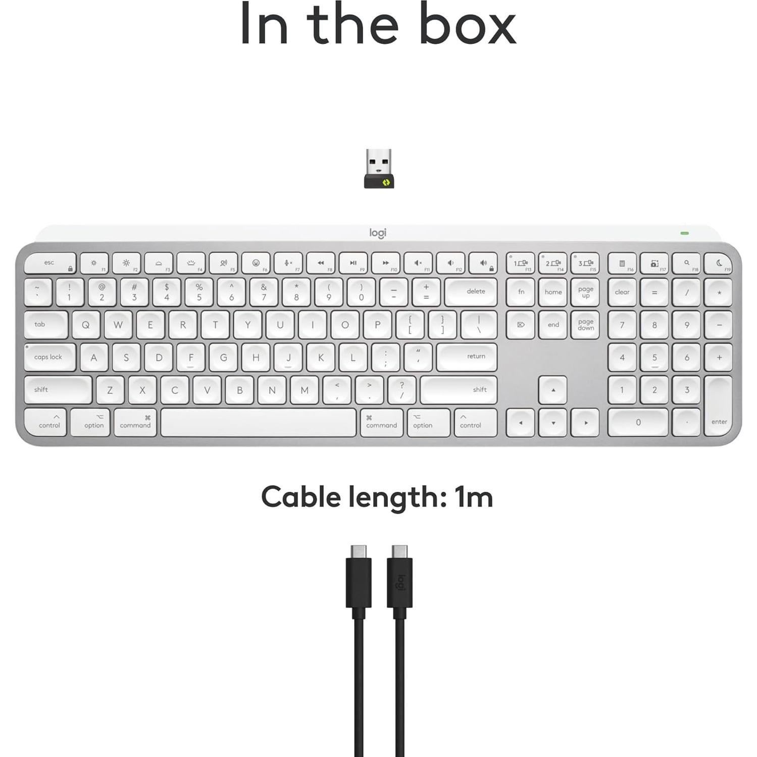 Teclado Inalámbrico Logitech MX Keys S para Mac - Gris Pálido