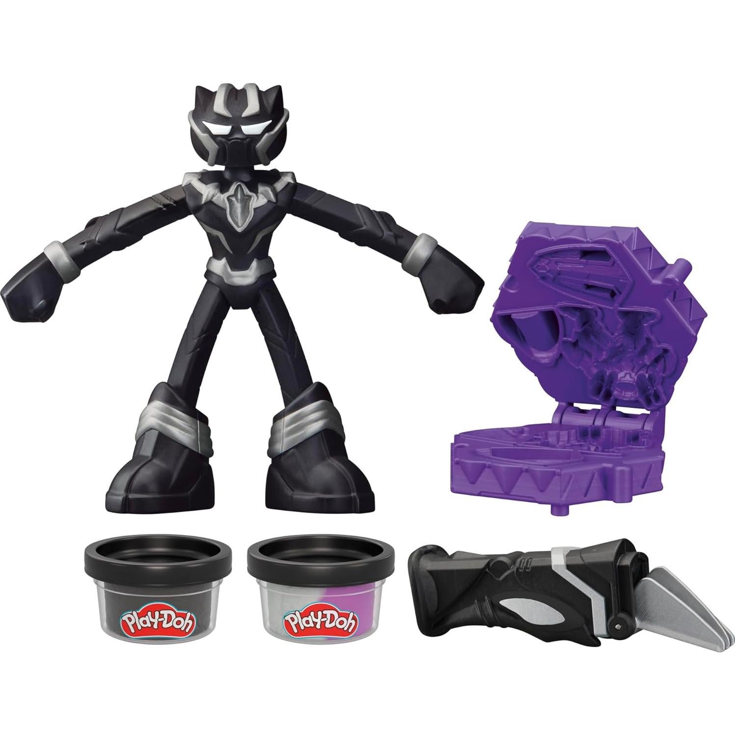 Play-Doh Marvel Pantera Negra Figura Flexible y Accesorios