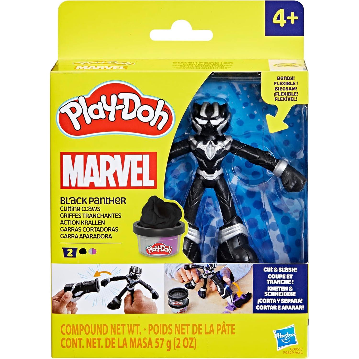 Play-Doh Marvel Pantera Negra Figura Flexible y Accesorios