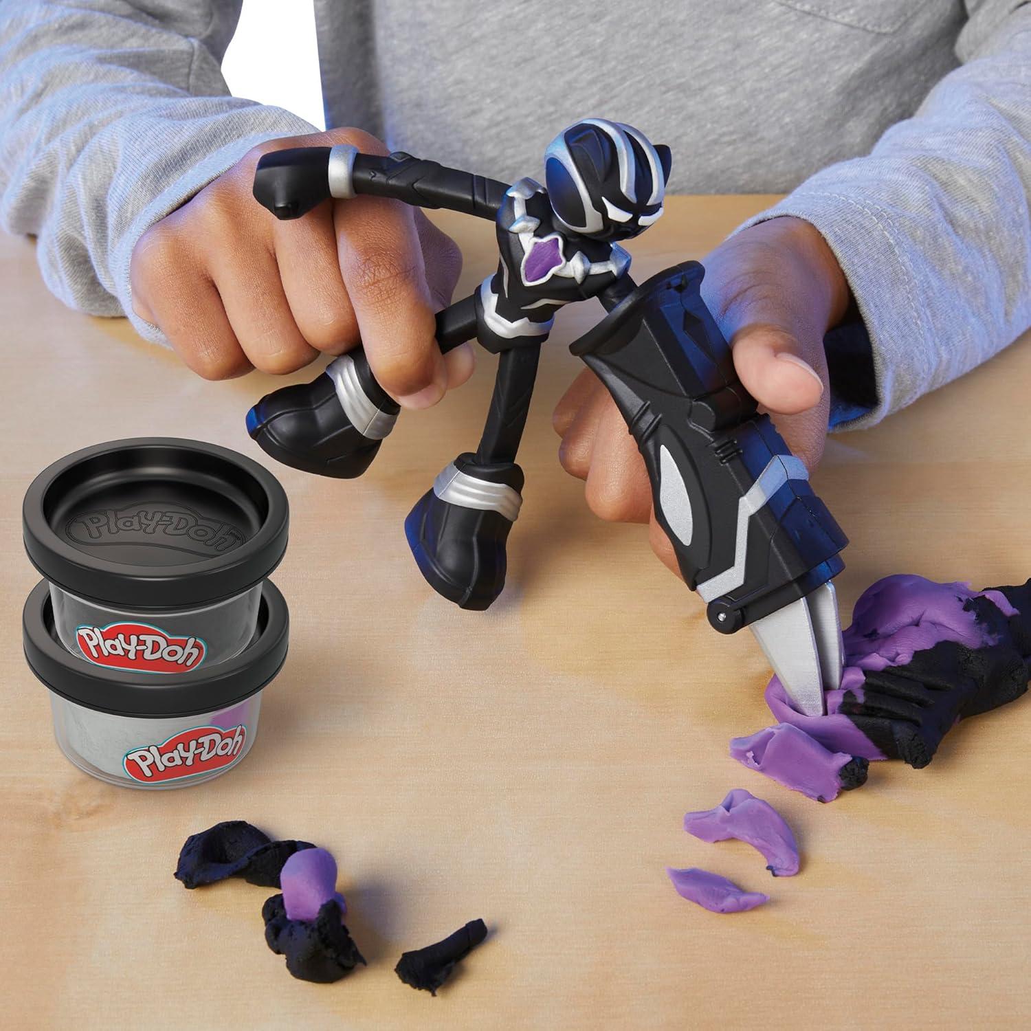 Play-Doh Marvel Pantera Negra Figura Flexible y Accesorios