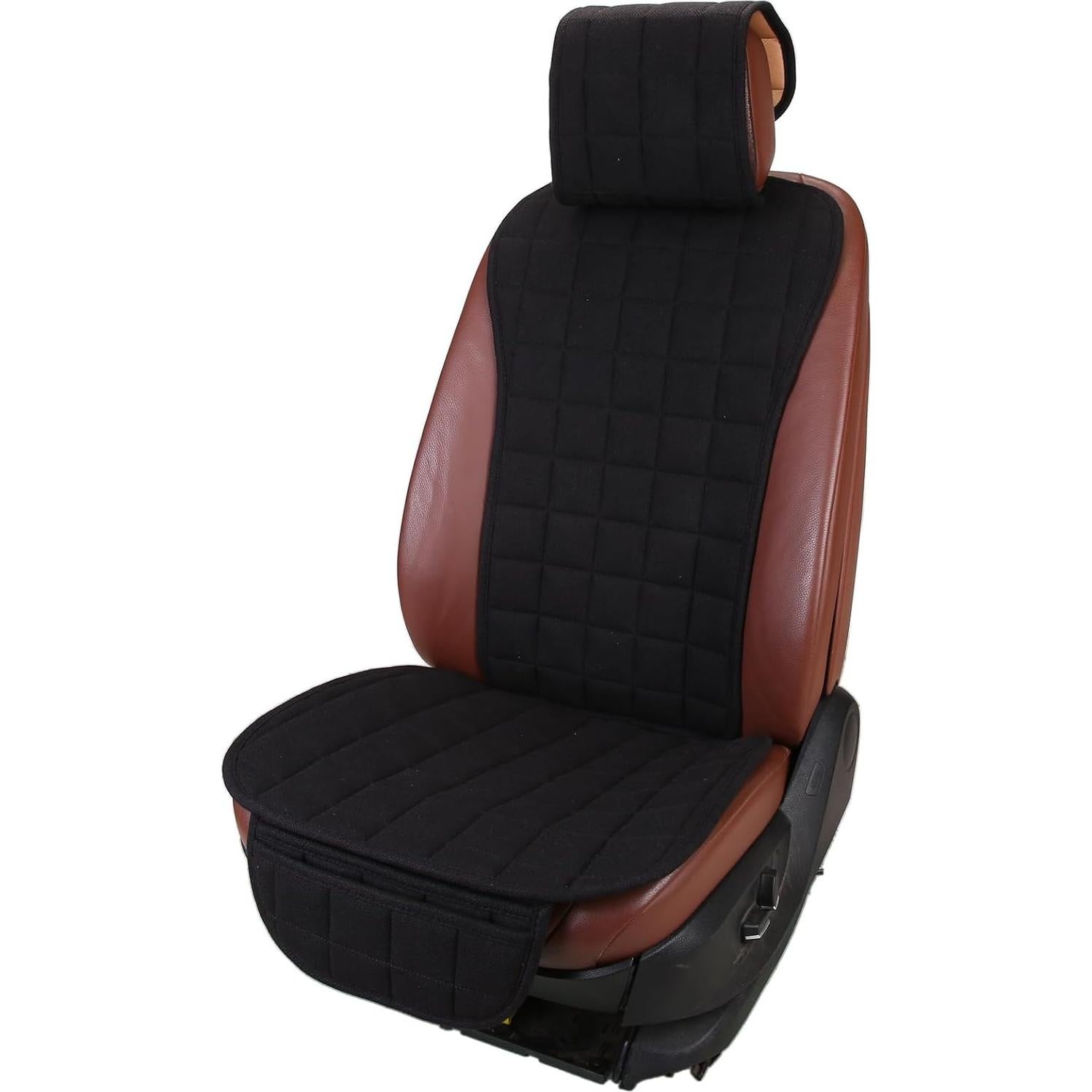 Fundas de Asiento de Coche Suninbox Lino Negro Universal