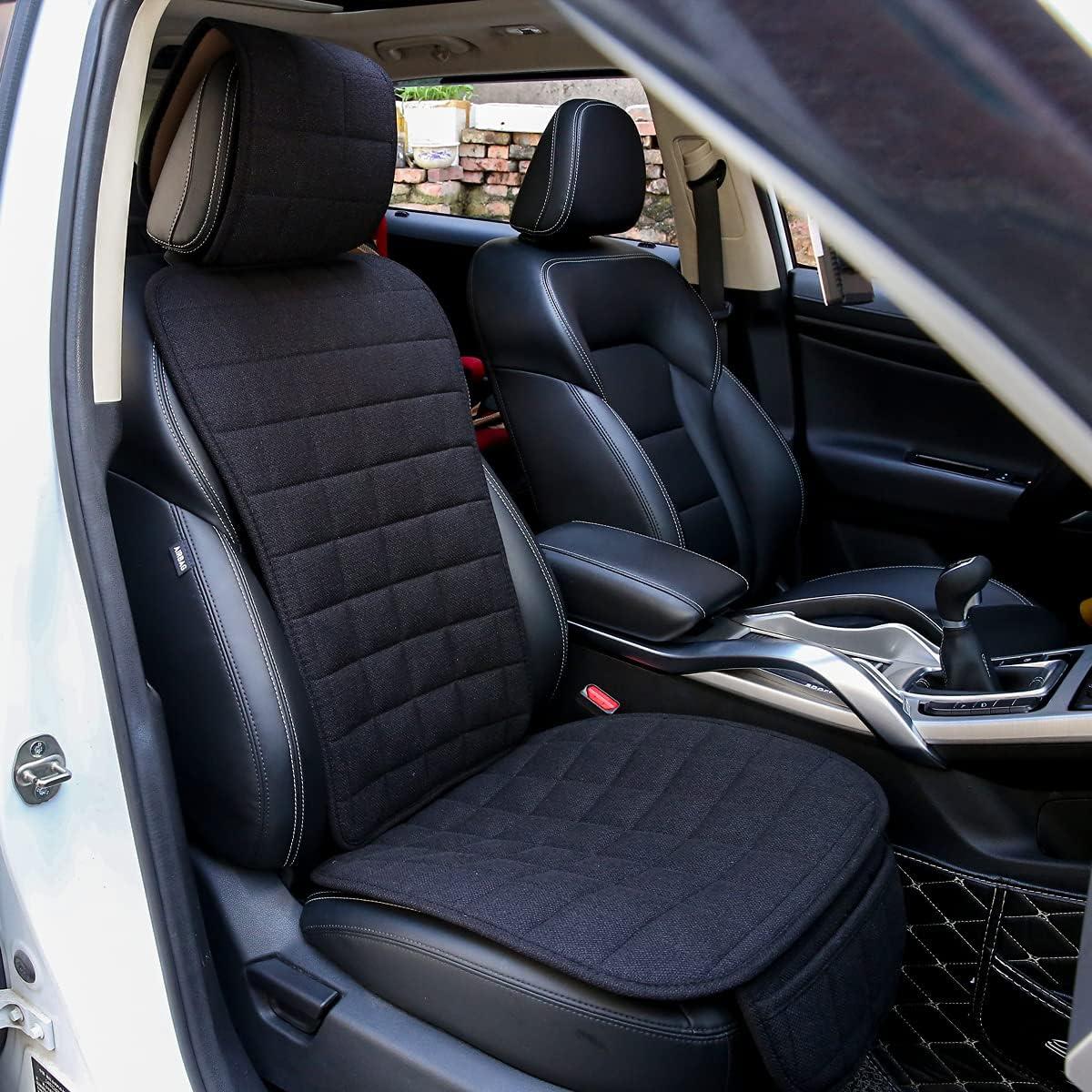 Fundas de Asiento de Coche Suninbox Lino Negro Universal