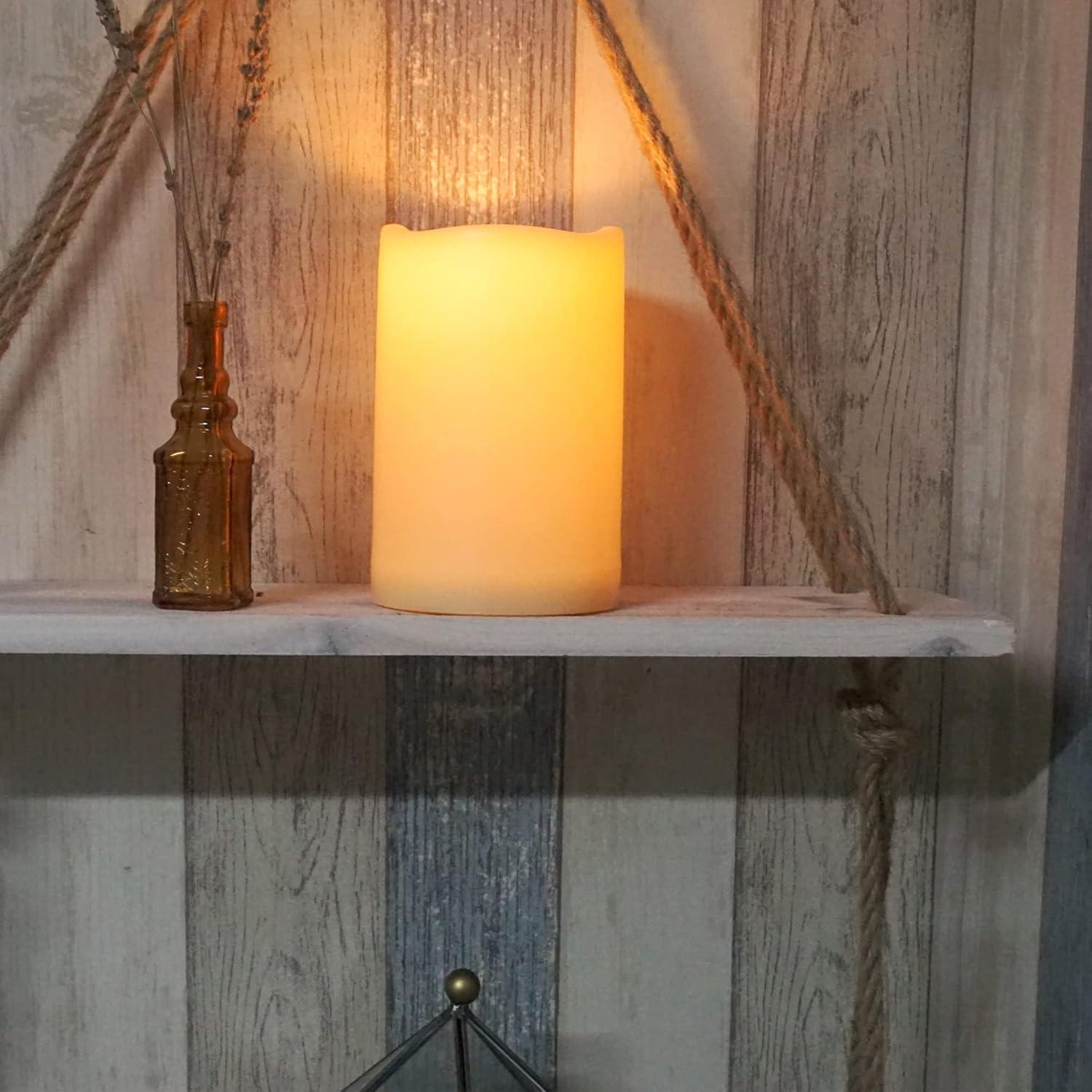 Vela LED Grande Impermeable 4x6" Jingtech con Temporizador