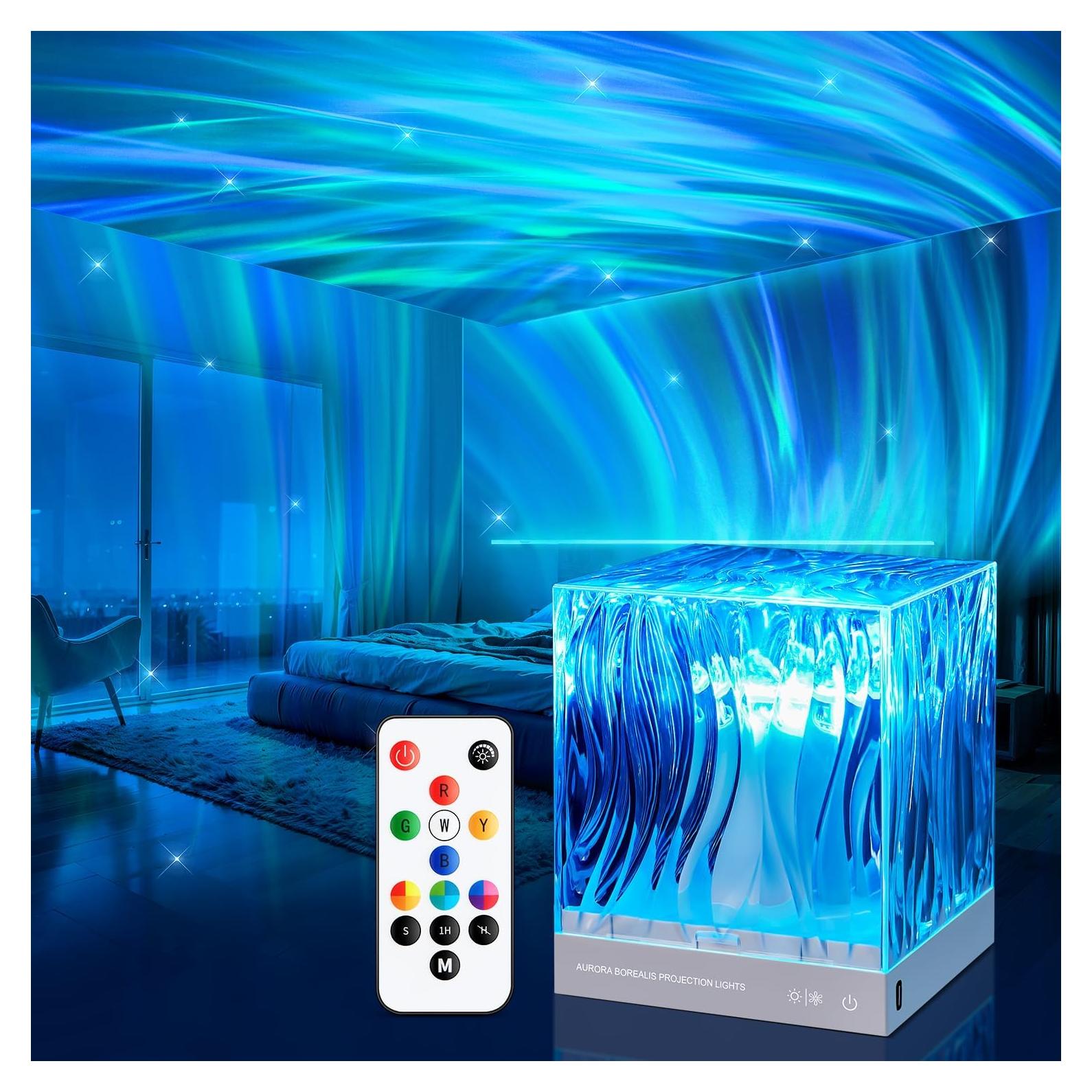 Proyector de Luces del Norte Mubarek WH-E22, 18 Colores, 162 Modos