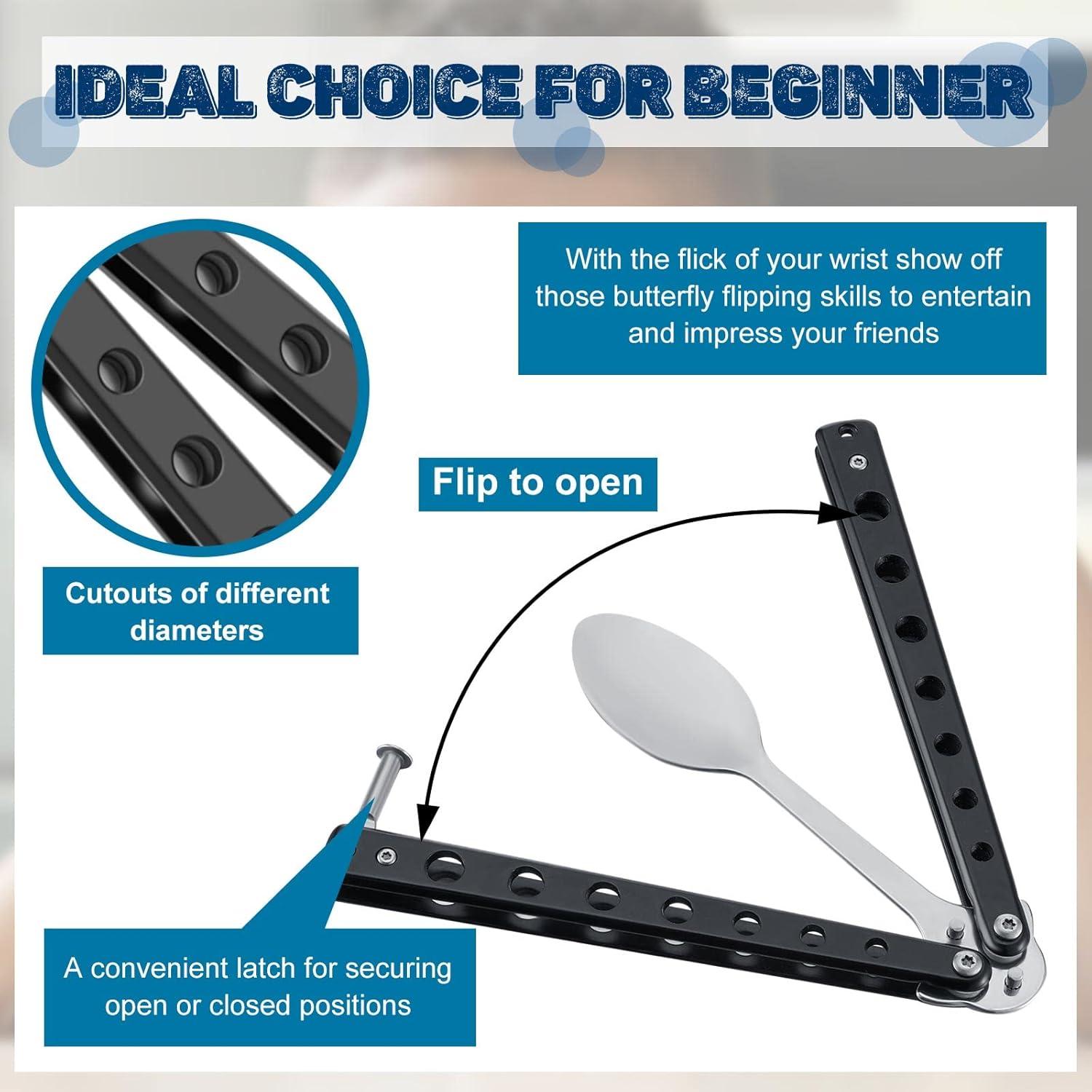 Juego de Cuchara y Tenedor Mariposa Flutesan 2 Piezas Acero Inoxidable