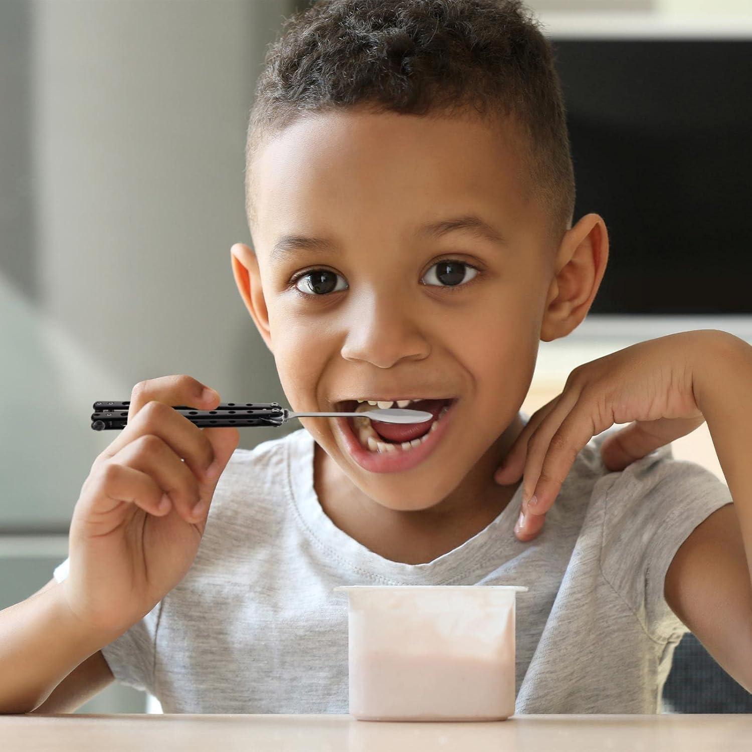 Juego de Cuchara y Tenedor Mariposa Flutesan 2 Piezas Acero Inoxidable