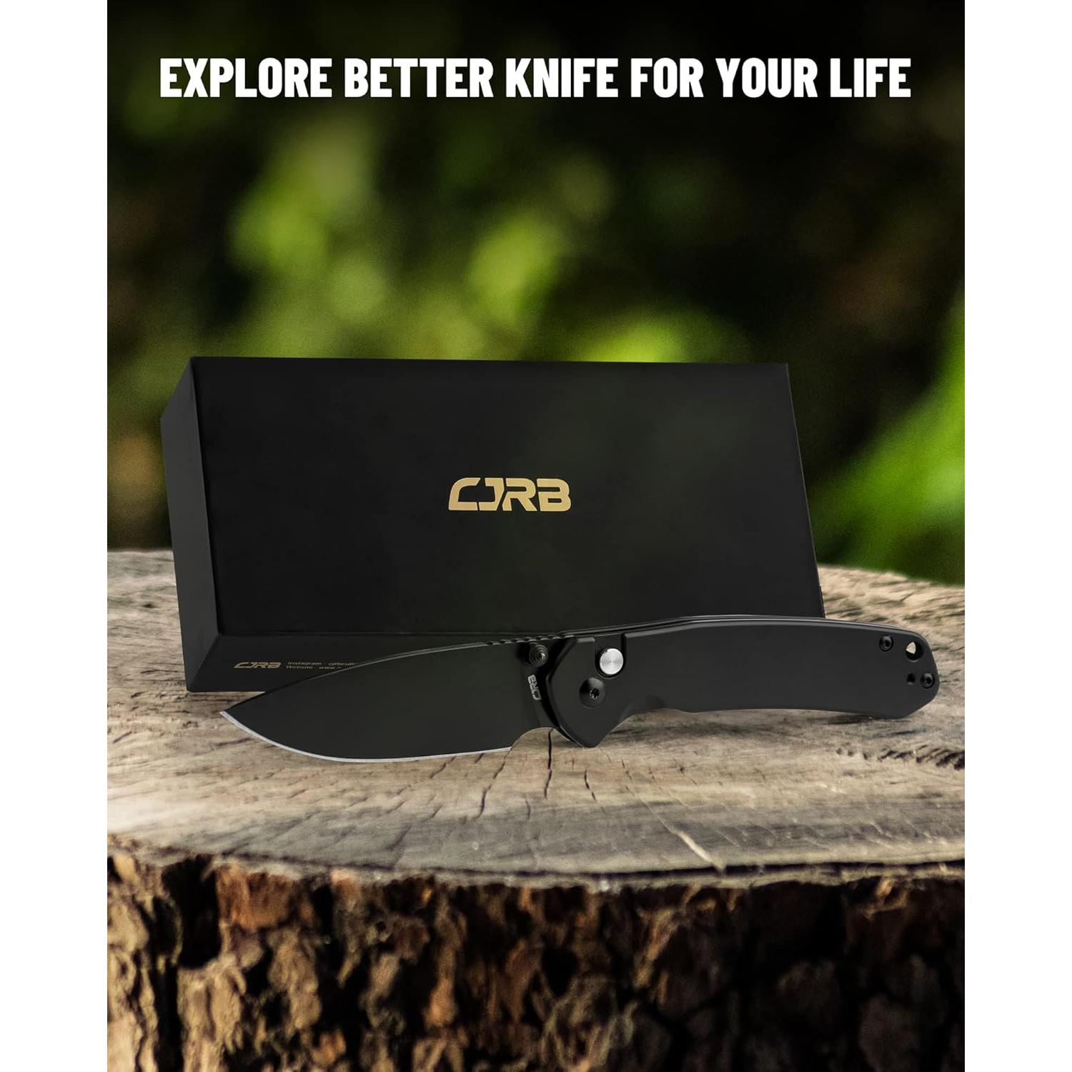 Cuchillo Plegable CJRB Pyrite J1925 Acero AR-RPM9 7.9 cm