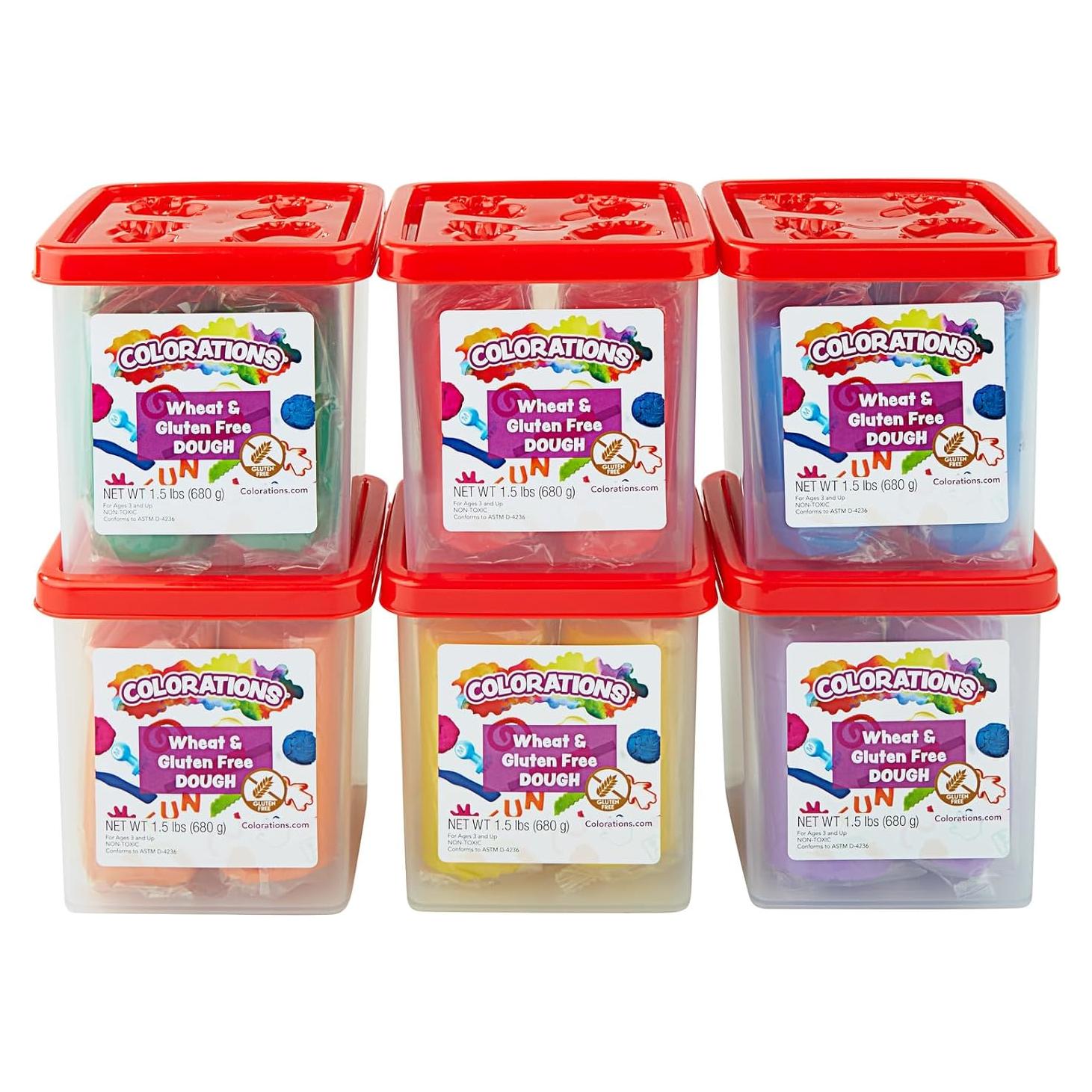 Masa libre de trigo Colorations 6 colores 0.68 kg no tóxica