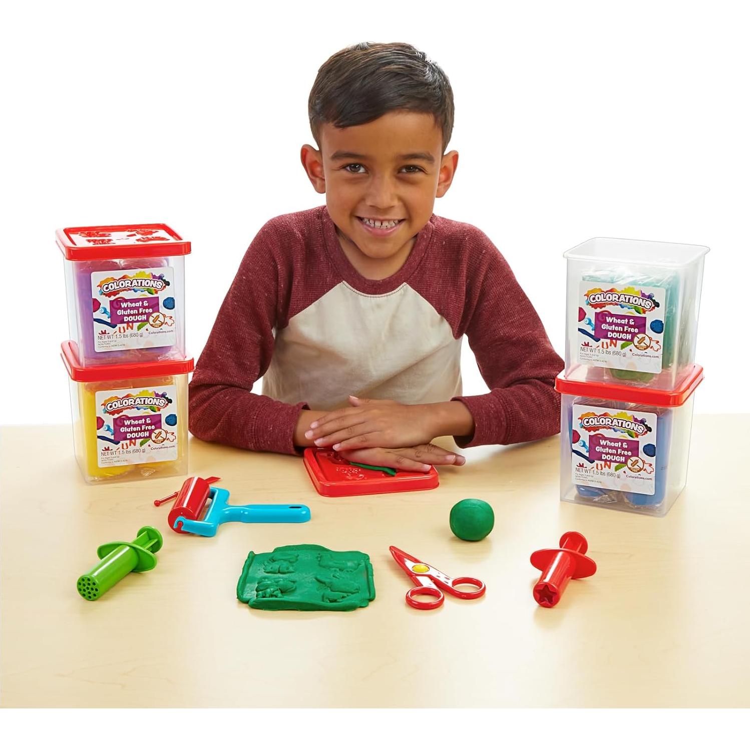 Masa libre de trigo Colorations 6 colores 0.68 kg no tóxica