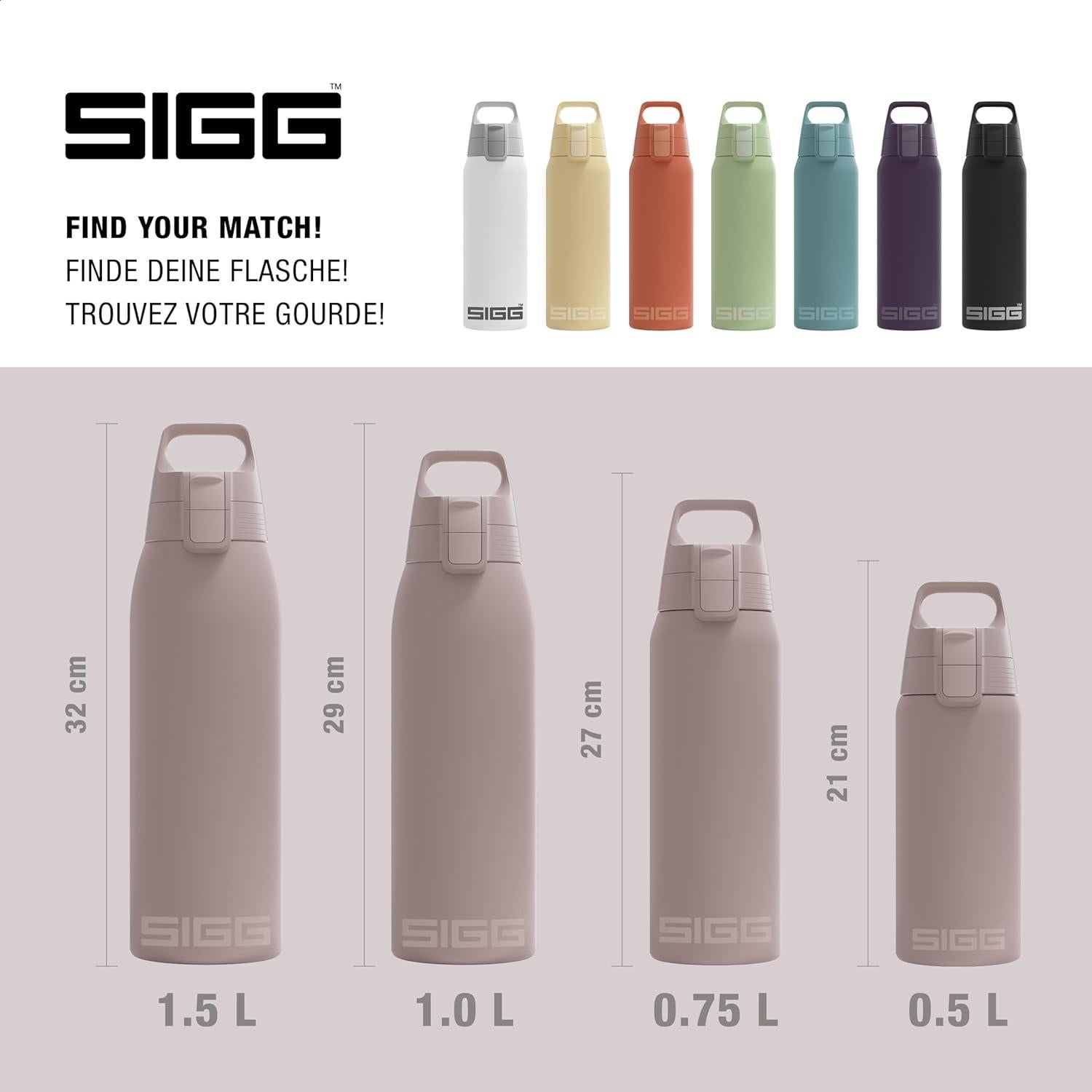 Botella de Agua Aislada SIGG Shield Therm 0.75L Acero Inoxidable