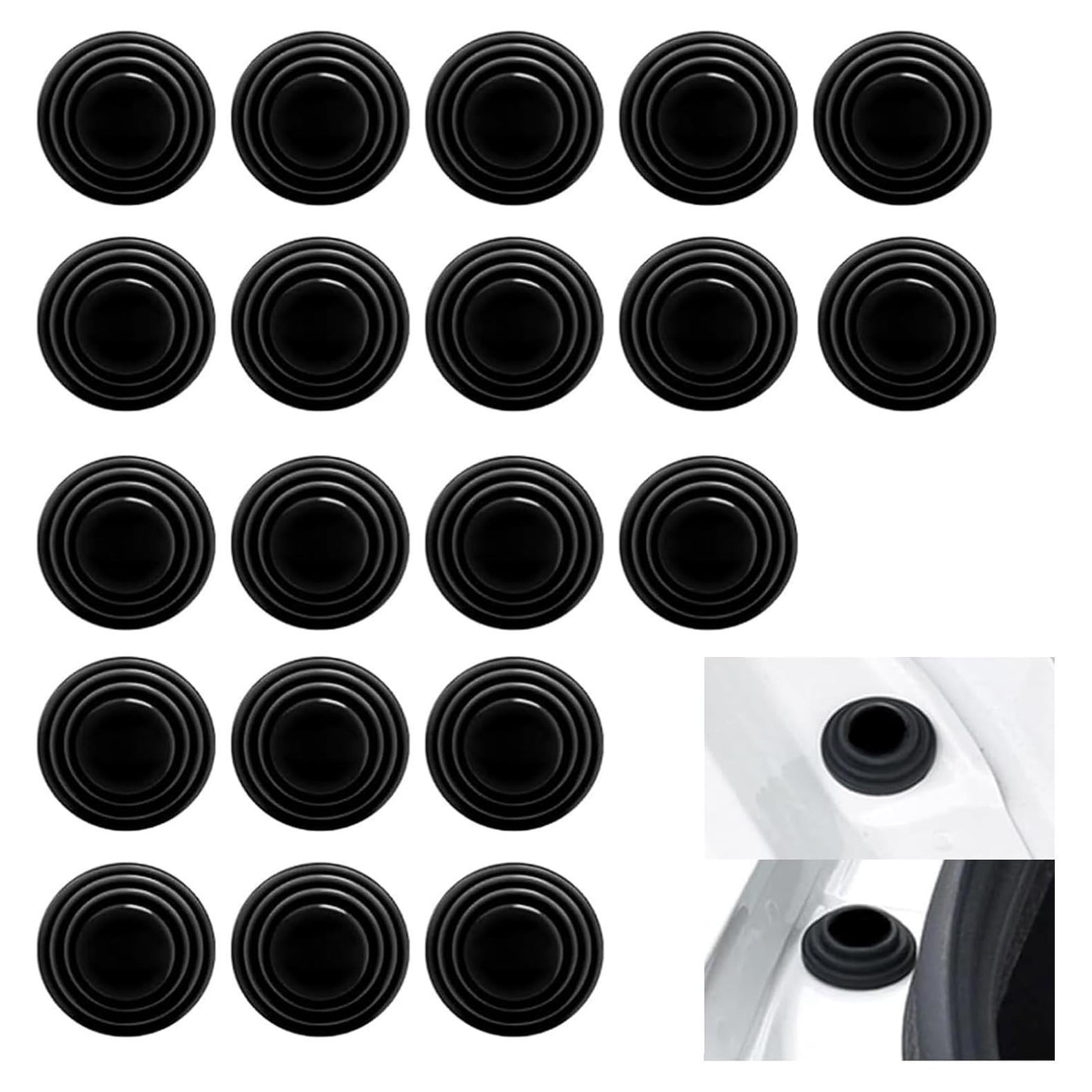 Pack 20 Juntas de Absorción de Choque Silicona Lekudo Negro