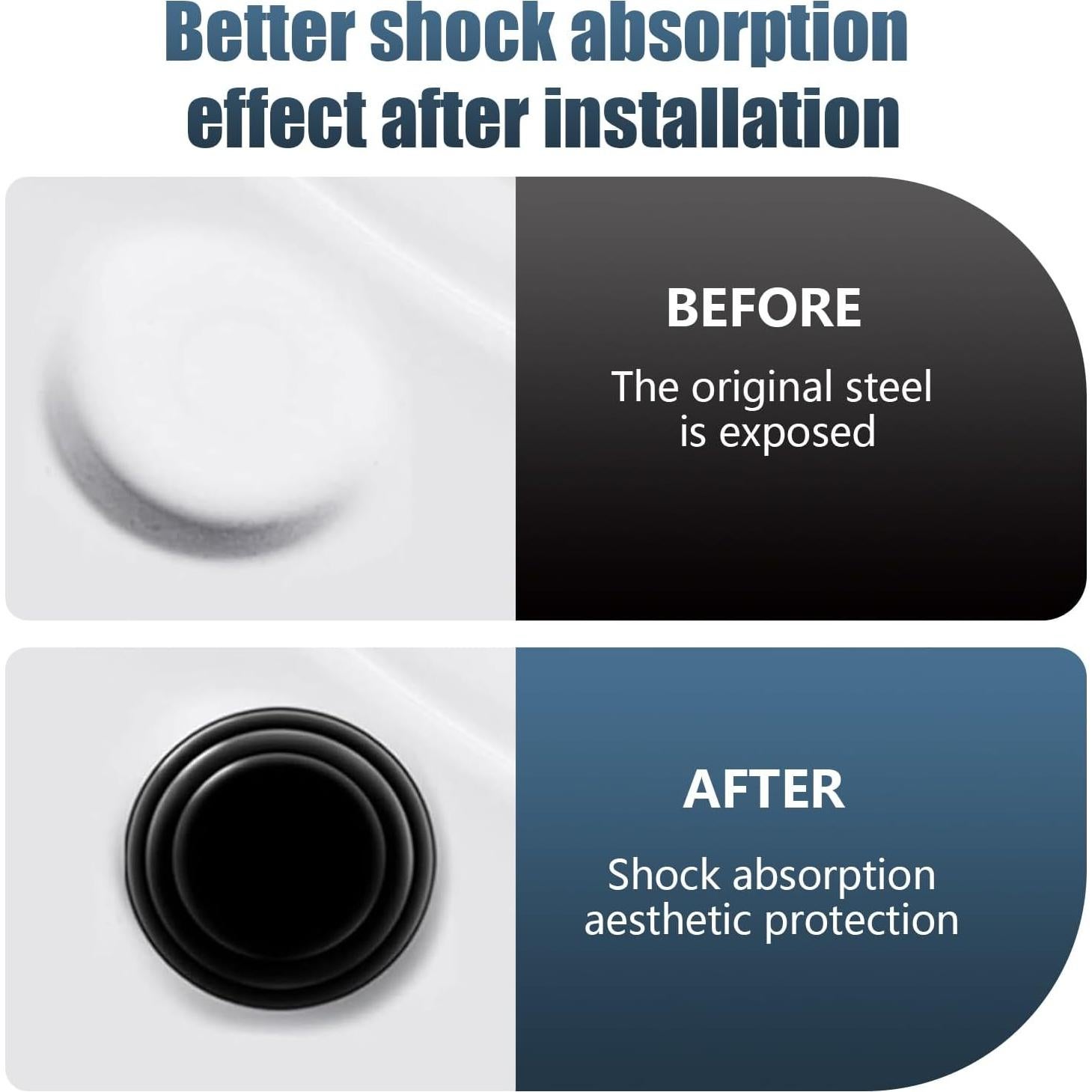 Pack 20 Juntas de Absorción de Choque Silicona Lekudo Negro