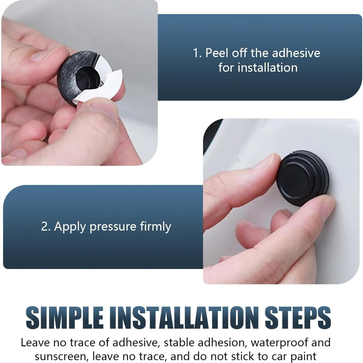 Pack 20 Juntas de Absorción de Choque Silicona Lekudo Negro