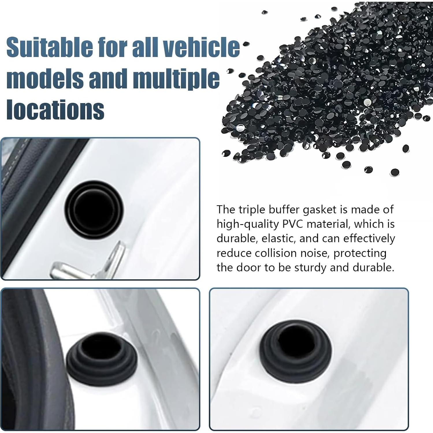 Pack 20 Juntas de Absorción de Choque Silicona Lekudo Negro