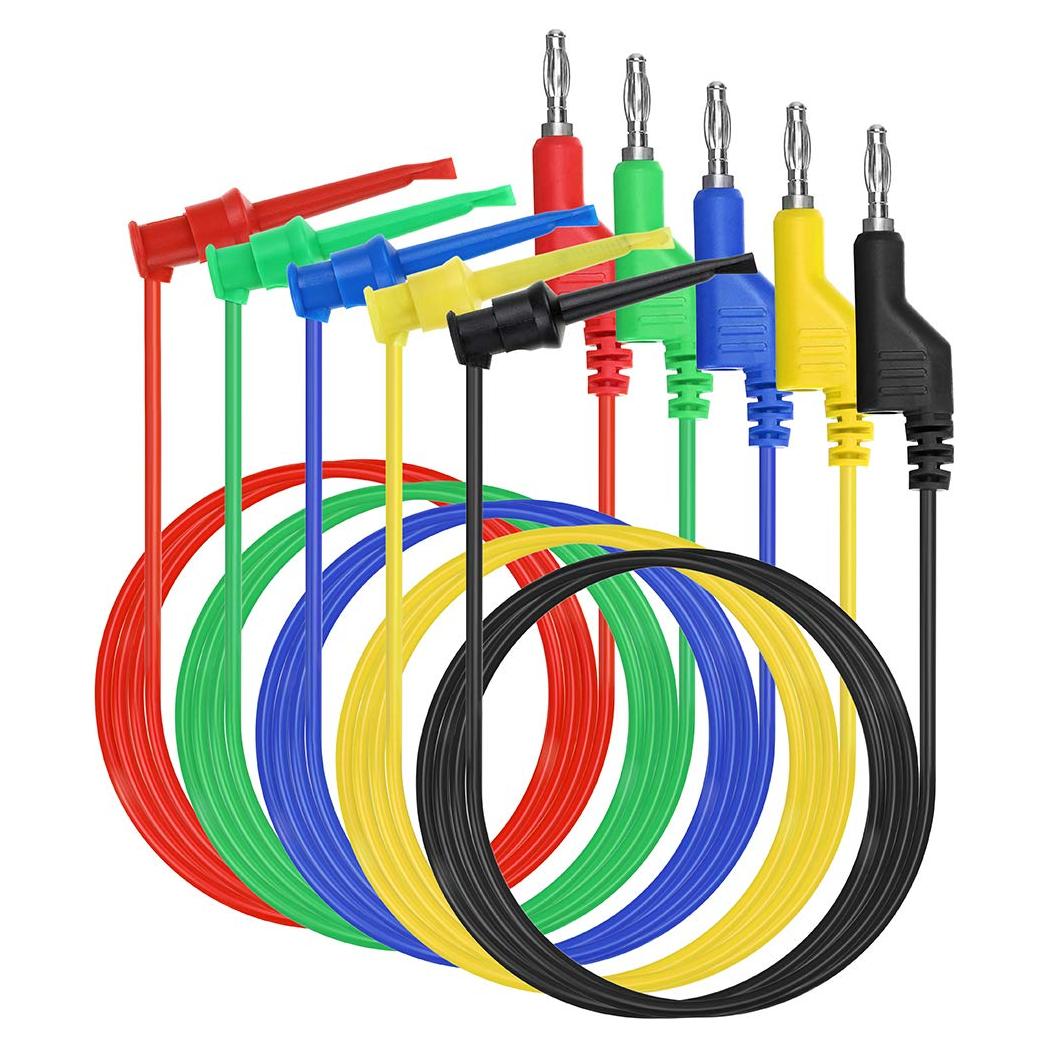 Juego de Cables de Prueba Sumnacon 99 cm 5 Piezas 500V 5A