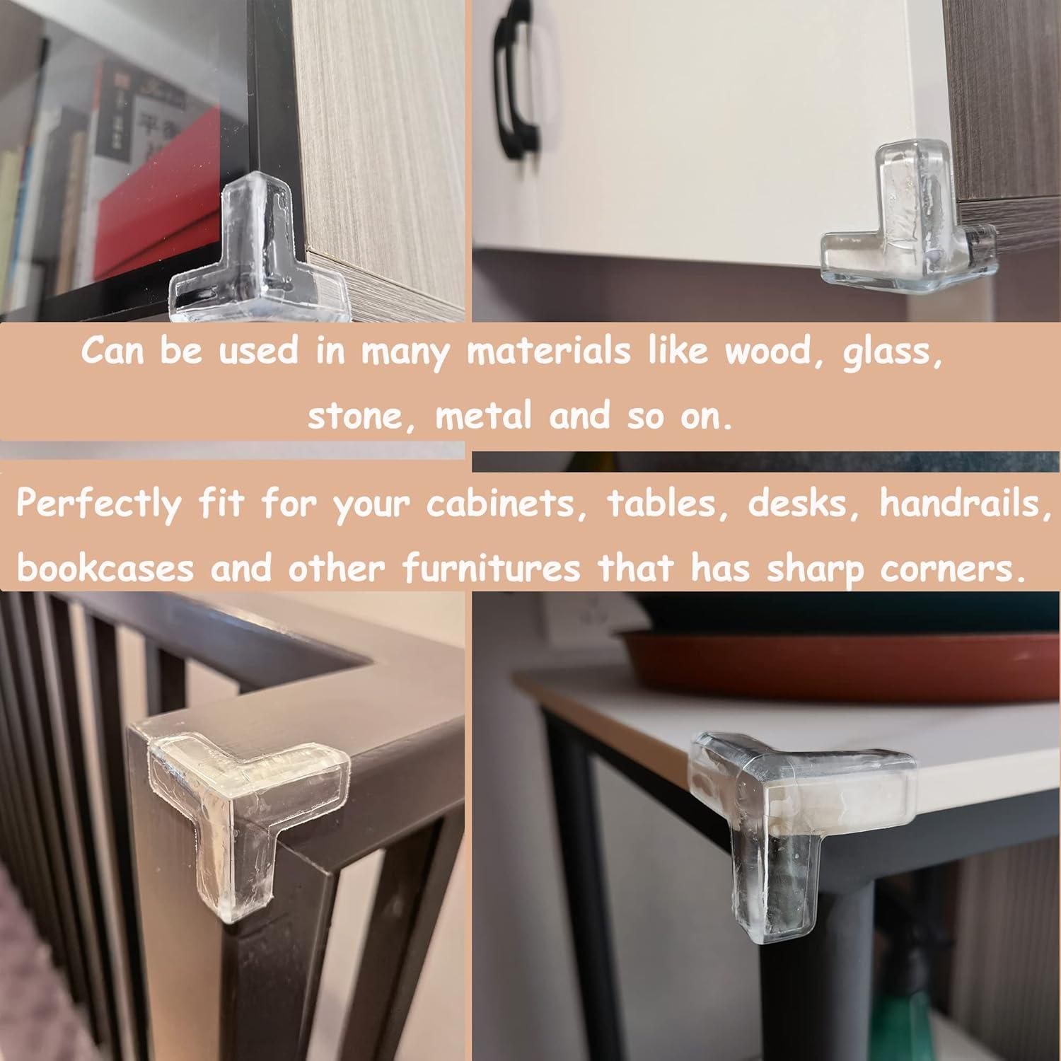 4 Protectores de Esquinas de Silicona saicheek para Bebés