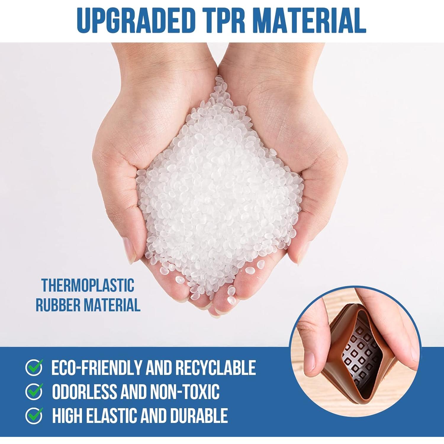 20 Protectores de Suelo para Patas de Sillas MOYOHIM Negros