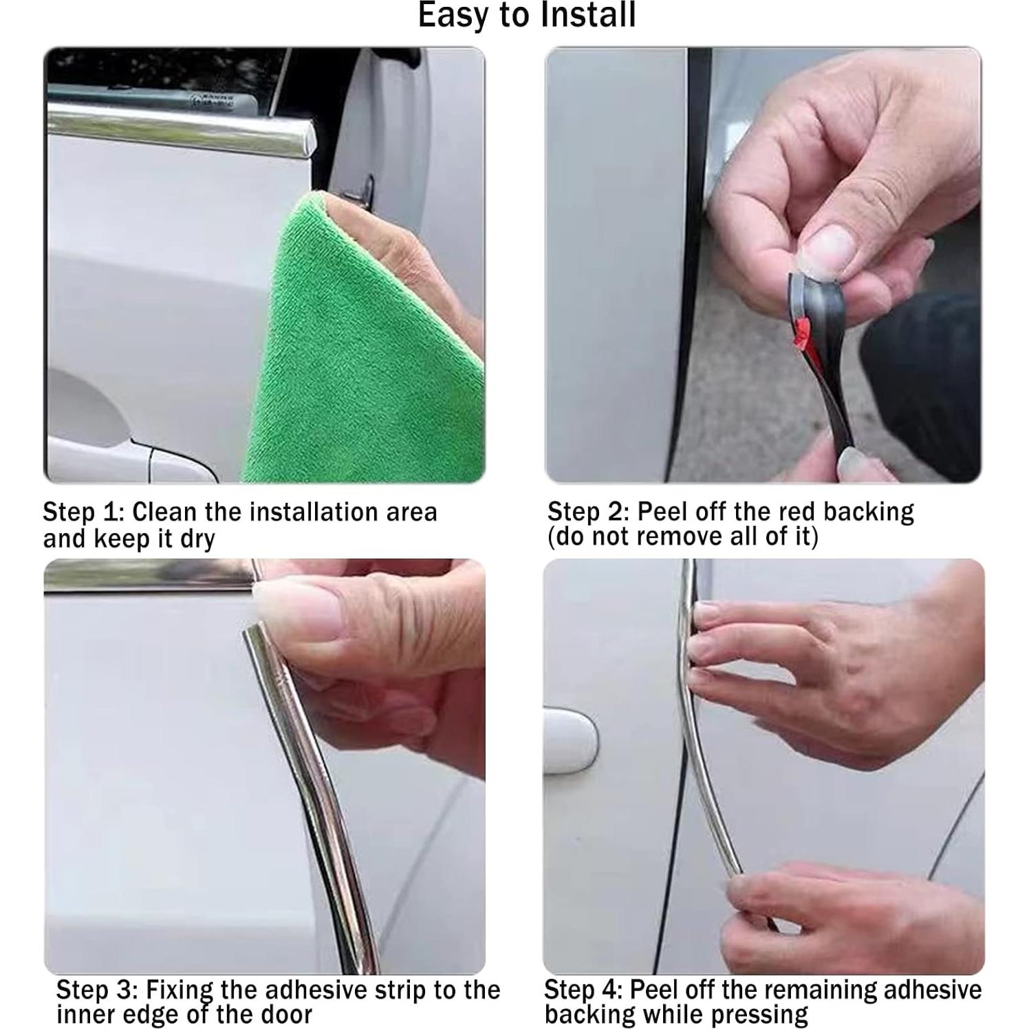 Protección de Bisel de Goma Socein 1.52m Negro Autoadhesiva