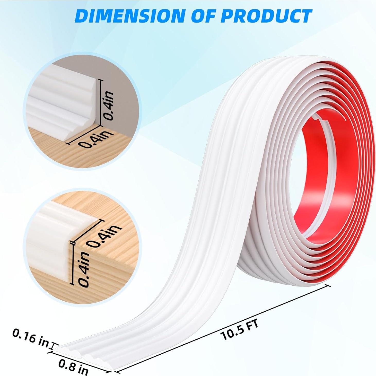 Protector de Esquina de Pared Pluden 2 cm x 3.2 m Autoadhesivo