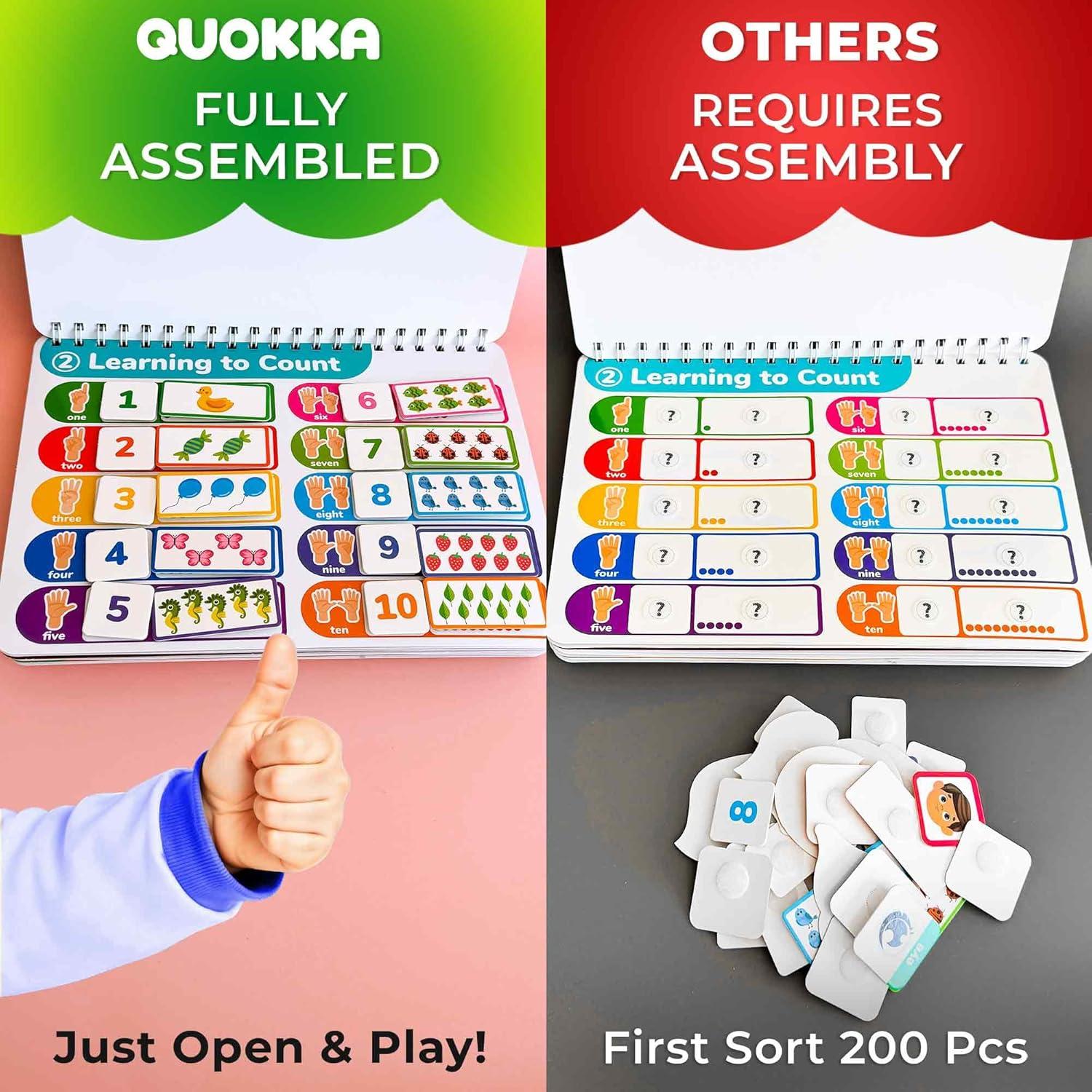 Libro Ocupado Montessori QUOKKA para Niños 3-5 Años