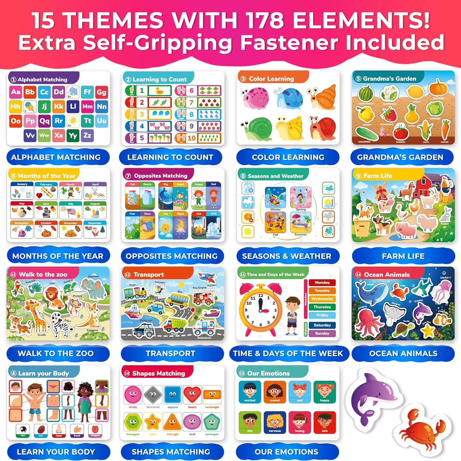 Libro Ocupado Montessori QUOKKA para Niños 3-5 Años