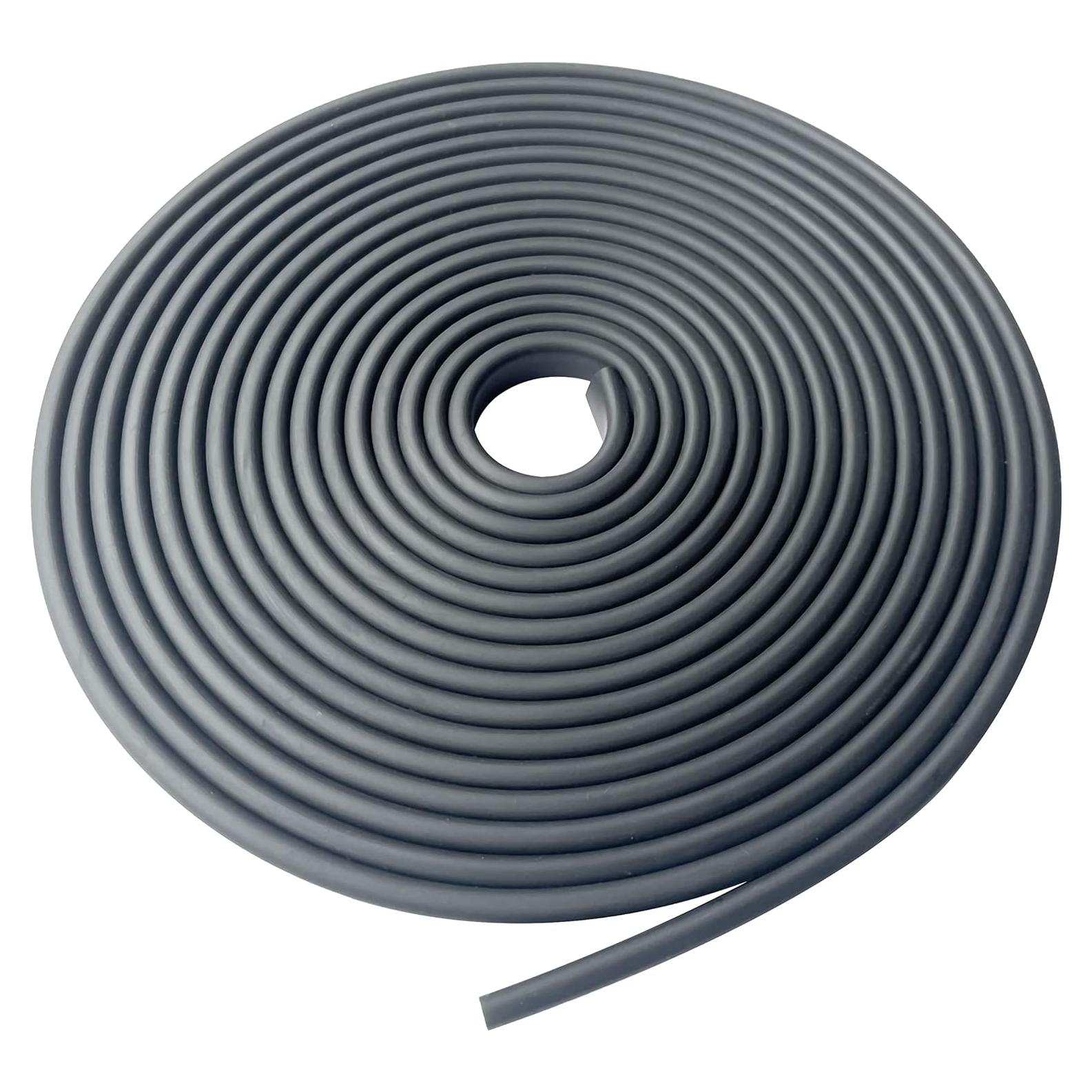 Bisel de borde de goma Protalwell canal en U 6.35mm 6.1m negro