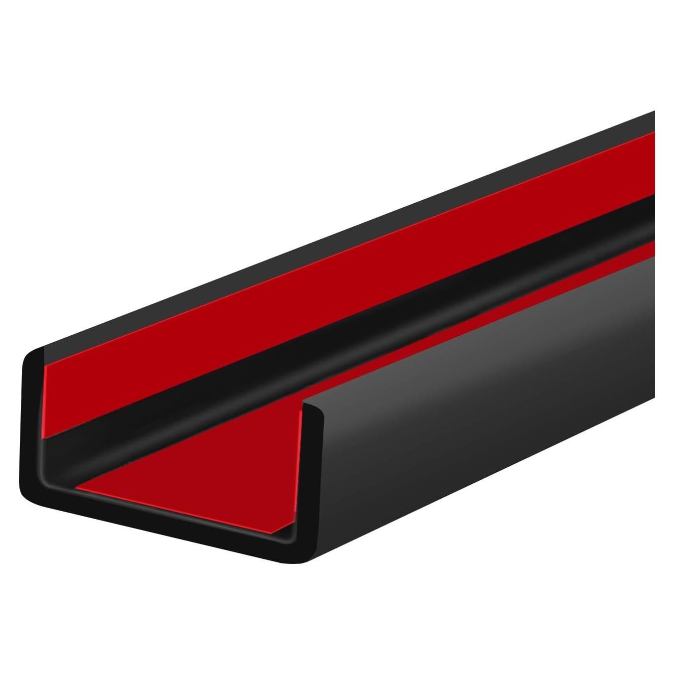 Bisel de goma Protalwell 1.5" x 6.1m autoadhesivo negro