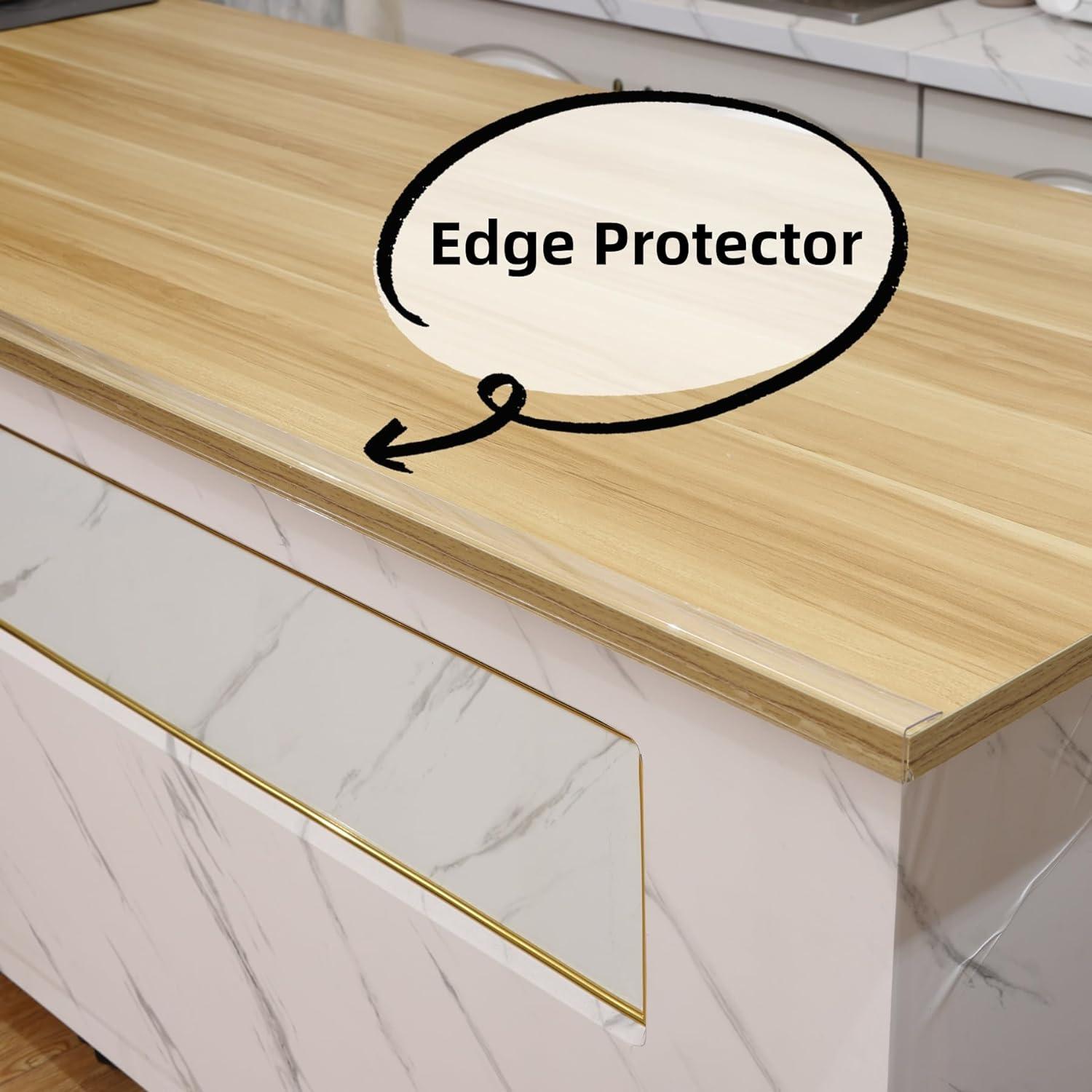 Guardias de Esquina Transparentes Trimold 0.9m x 3cm (3Pcs)