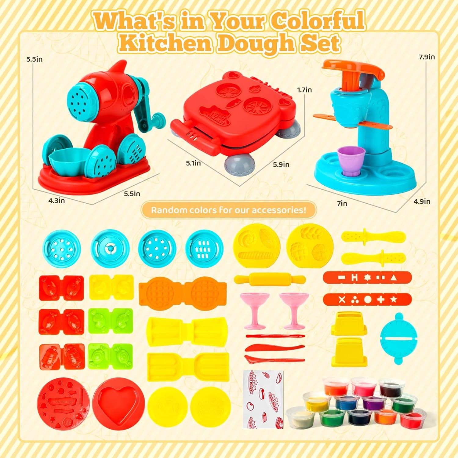 Juego de Masa 59 PCS LE CAI TOYS para Niños 3 a 8 Años