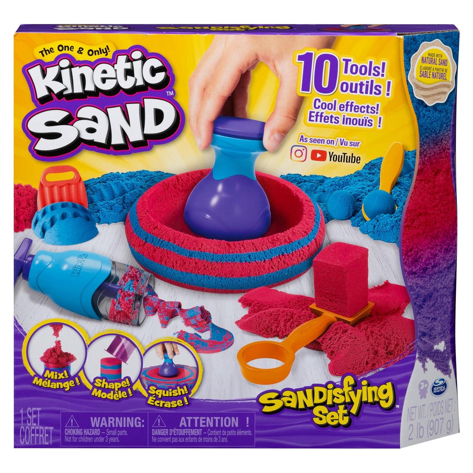 Kinetic Sand Spin Master Set Satisfactorio 0,91 kg 10 Herramientas