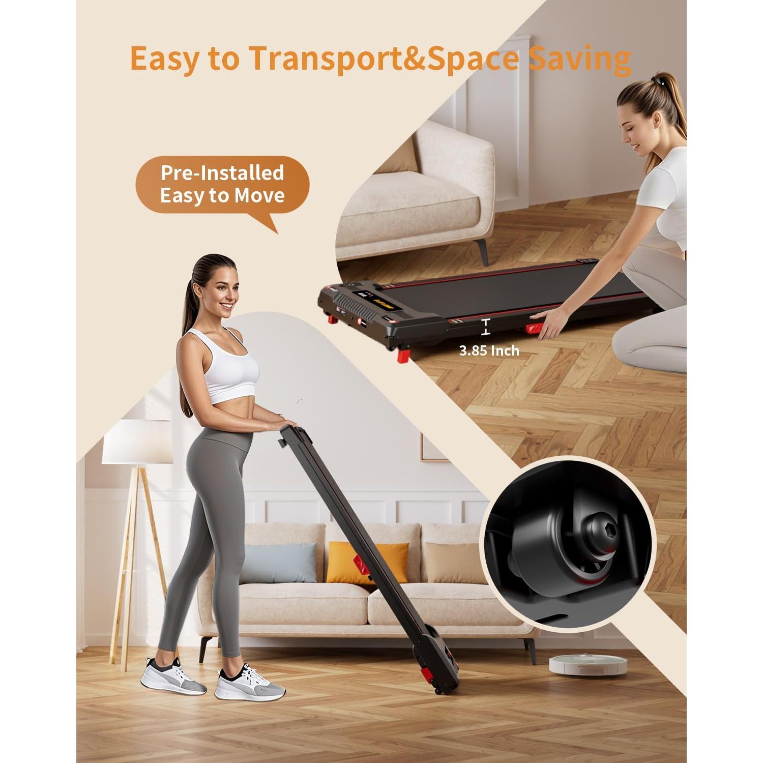 Caminadora Anylife 480D-A Inclinada Bajo Escritorio 150kg