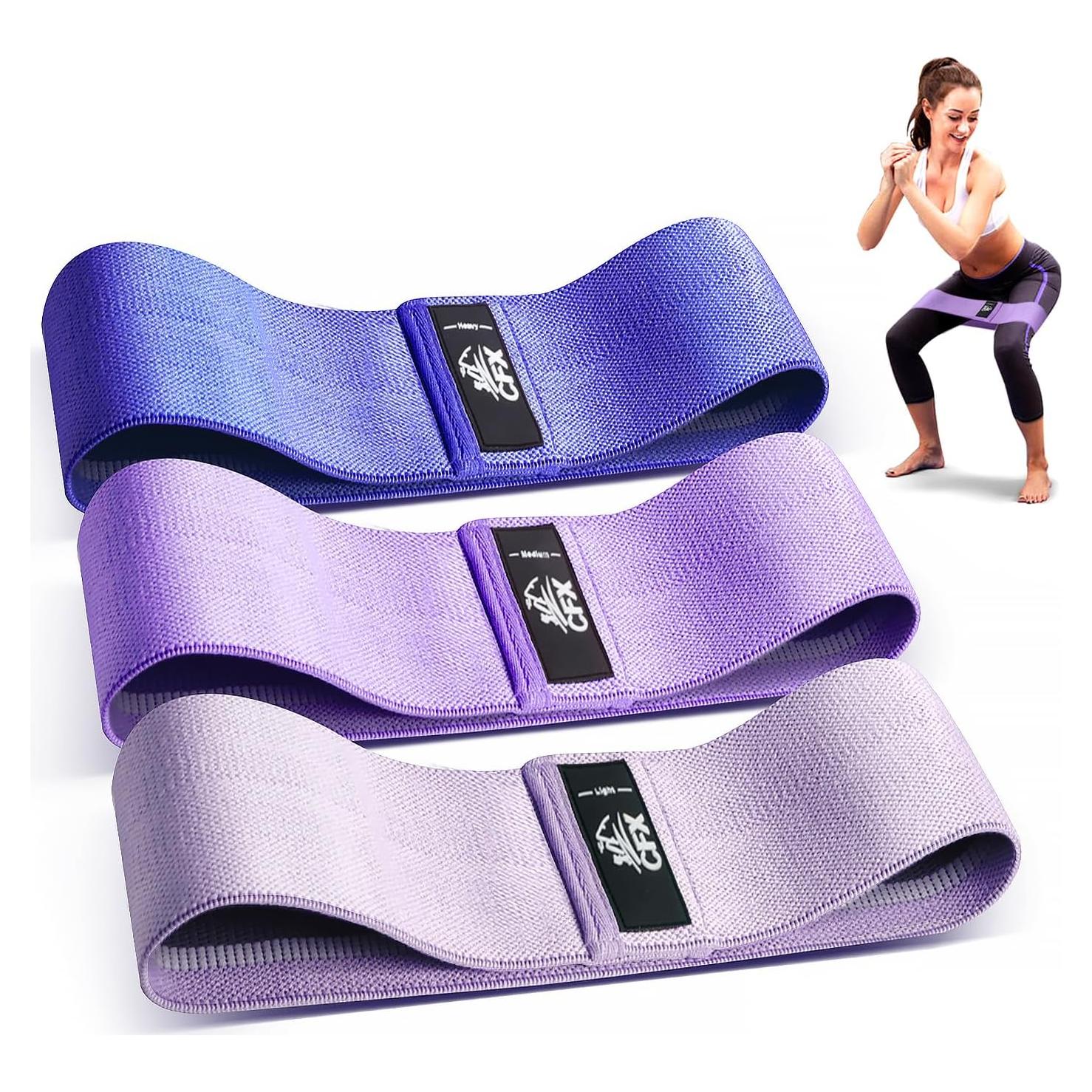 Juego de Bandas de Resistencia CFX - 3 Niveles Antideslizantes