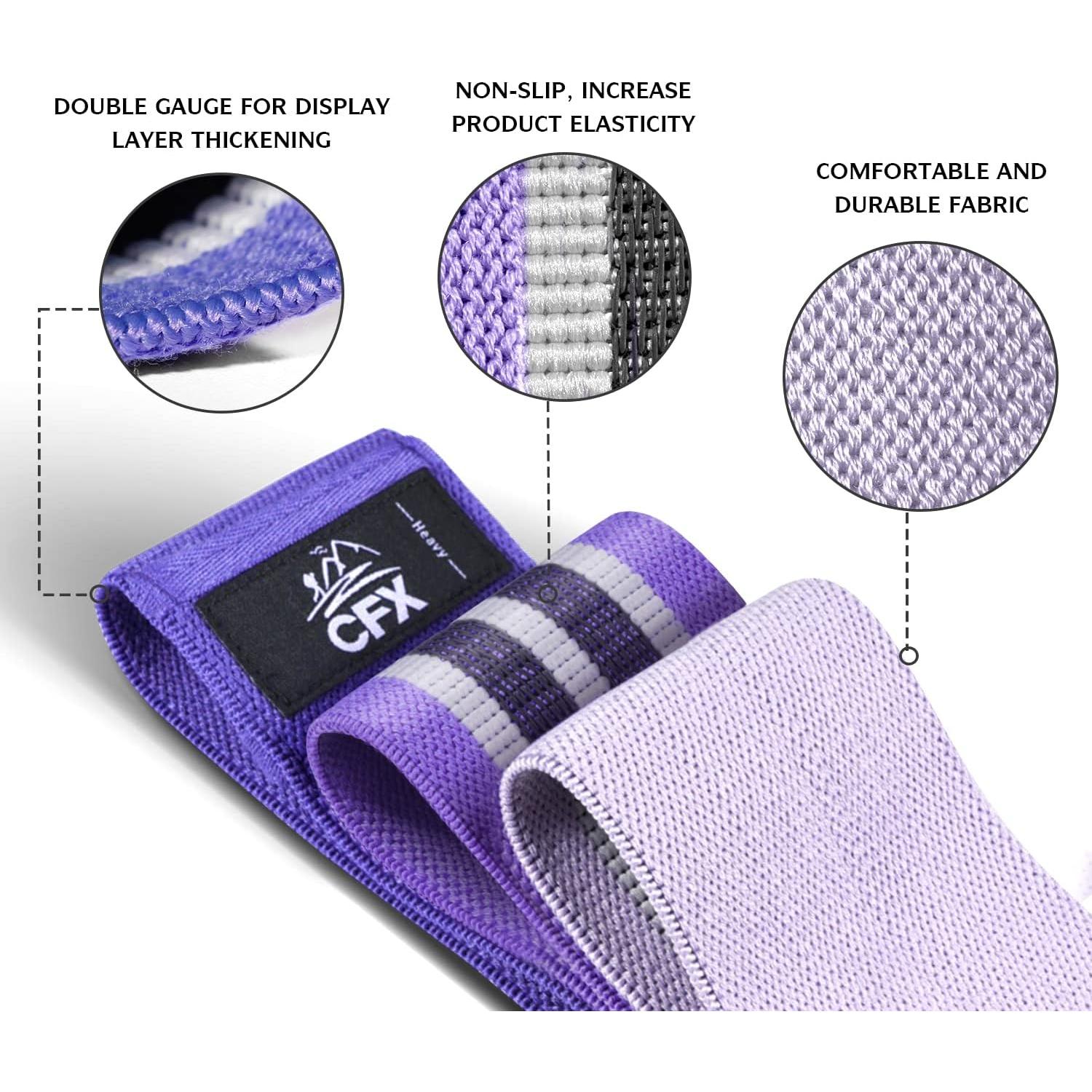 Juego de Bandas de Resistencia CFX - 3 Niveles Antideslizantes