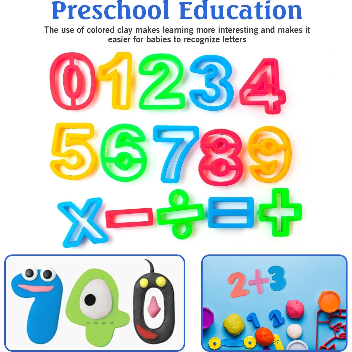 Kit de Cortadores de Masa RIMOBUL 15 Números Coloridos