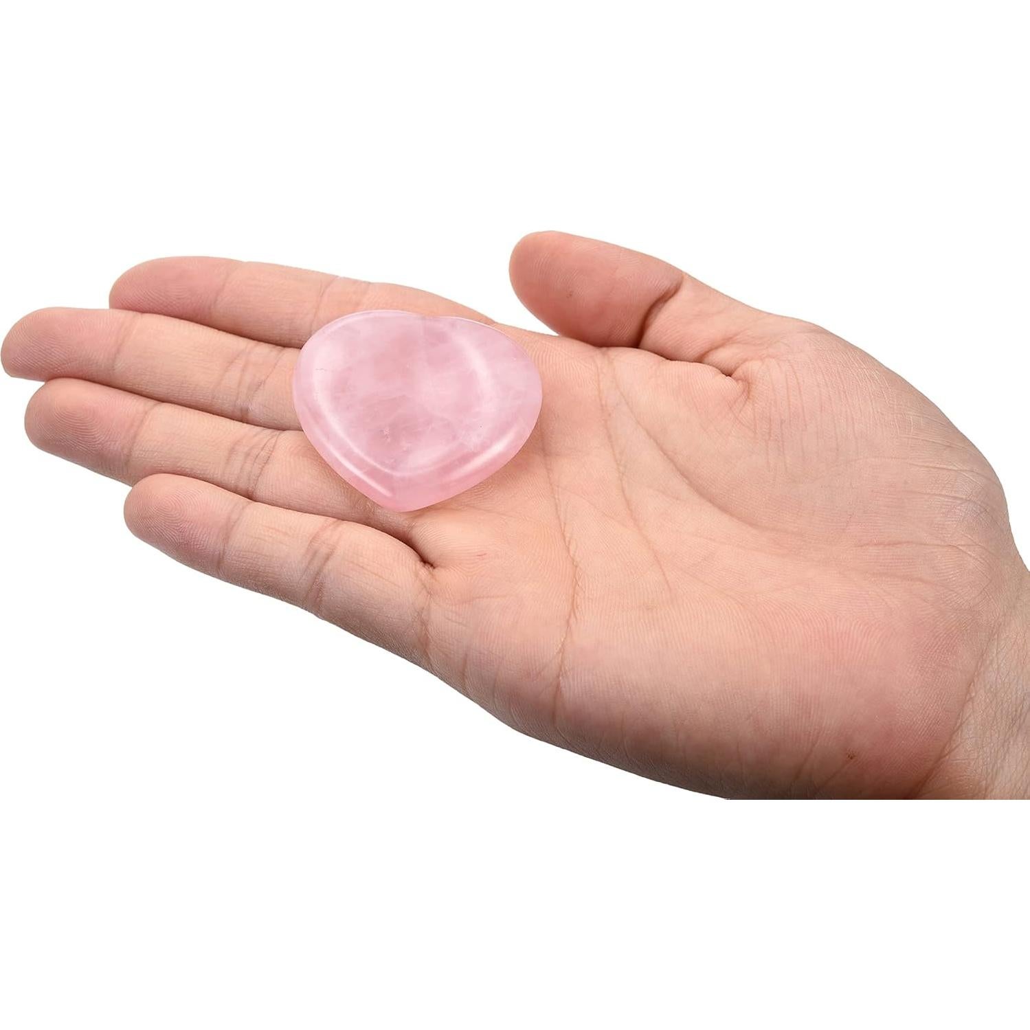 Piedra de Preocupación Cristal de Cuarzo Rosa Jovivi 3.81 cm