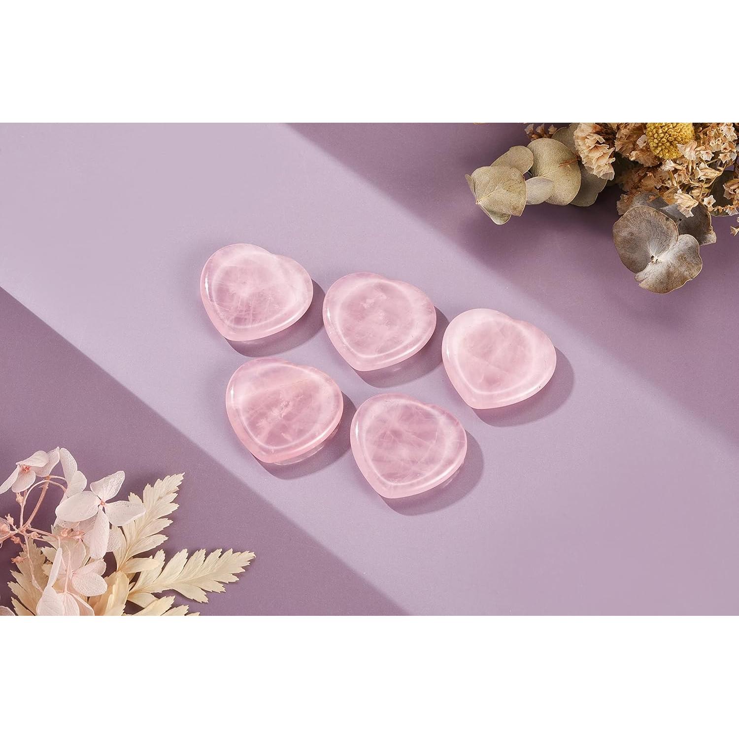 Piedra de Preocupación Cristal de Cuarzo Rosa Jovivi 3.81 cm