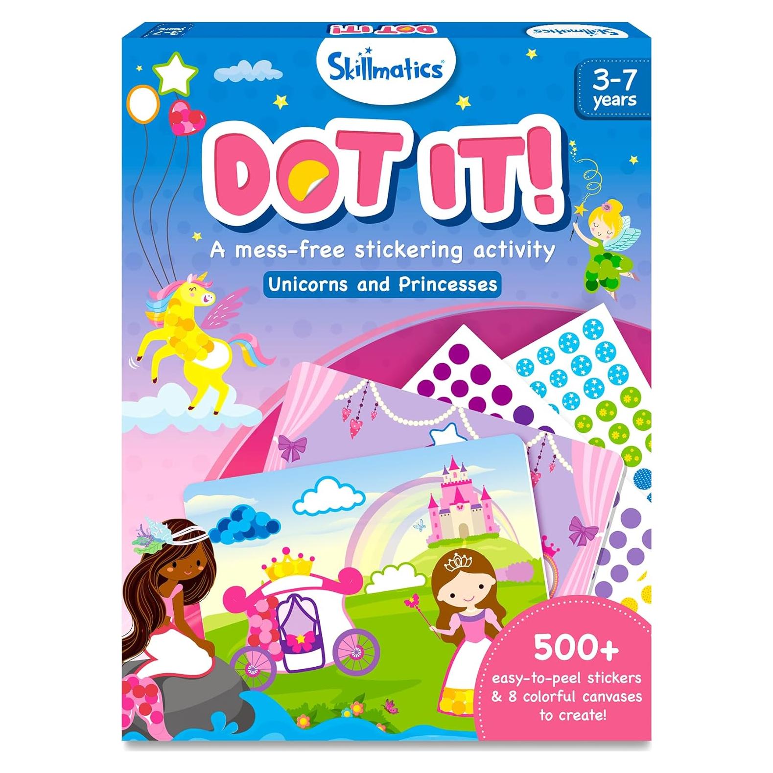 Kit de Arte con Stickers Skillmatics Unicornios y Princesas