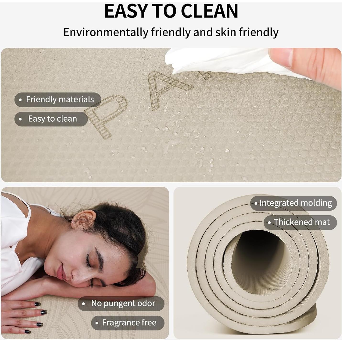 Alfombrilla de Yoga PAIDU Grande 182.88x91.44 cm Antideslizante