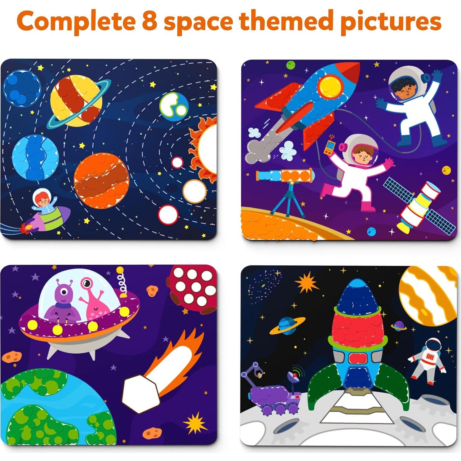 Kit de Arte Espacial Skillmatics - 500 Stickers para Niños