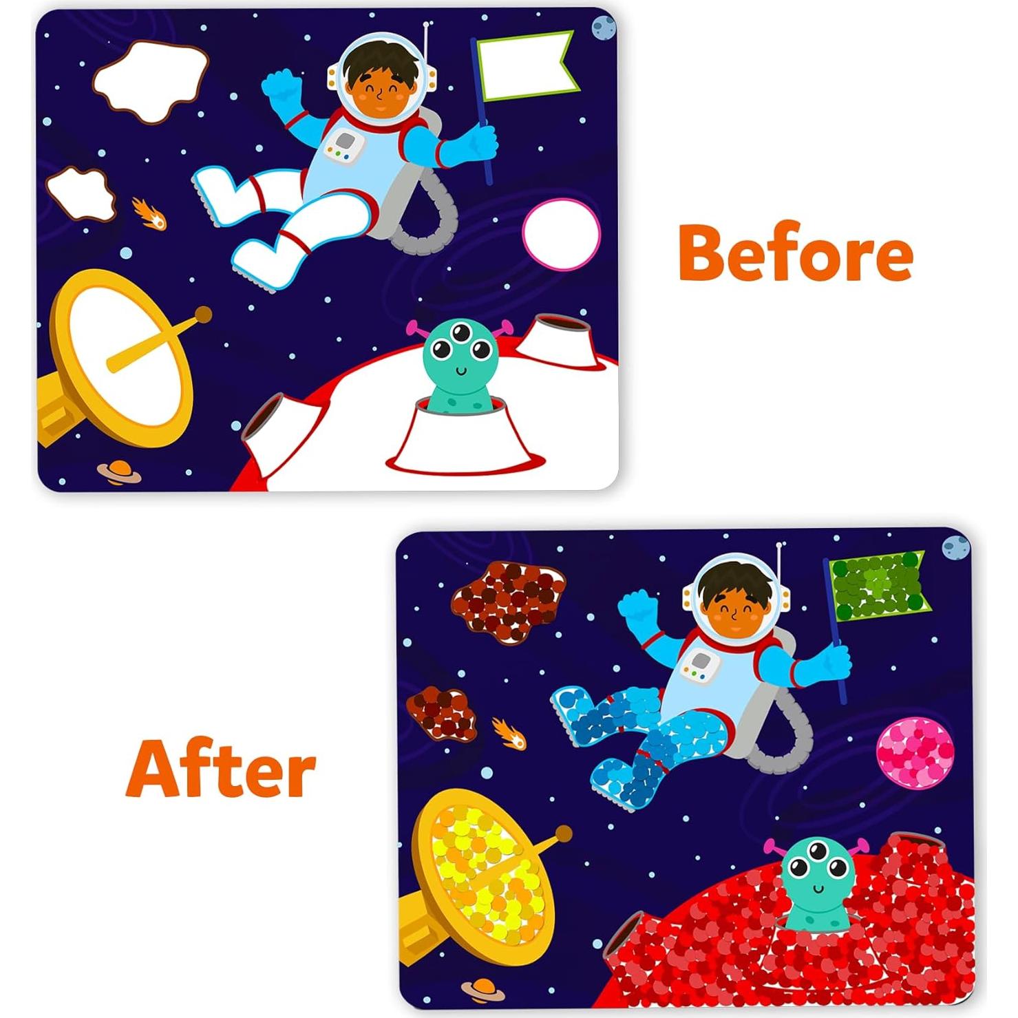 Kit de Arte Espacial Skillmatics - 500 Stickers para Niños