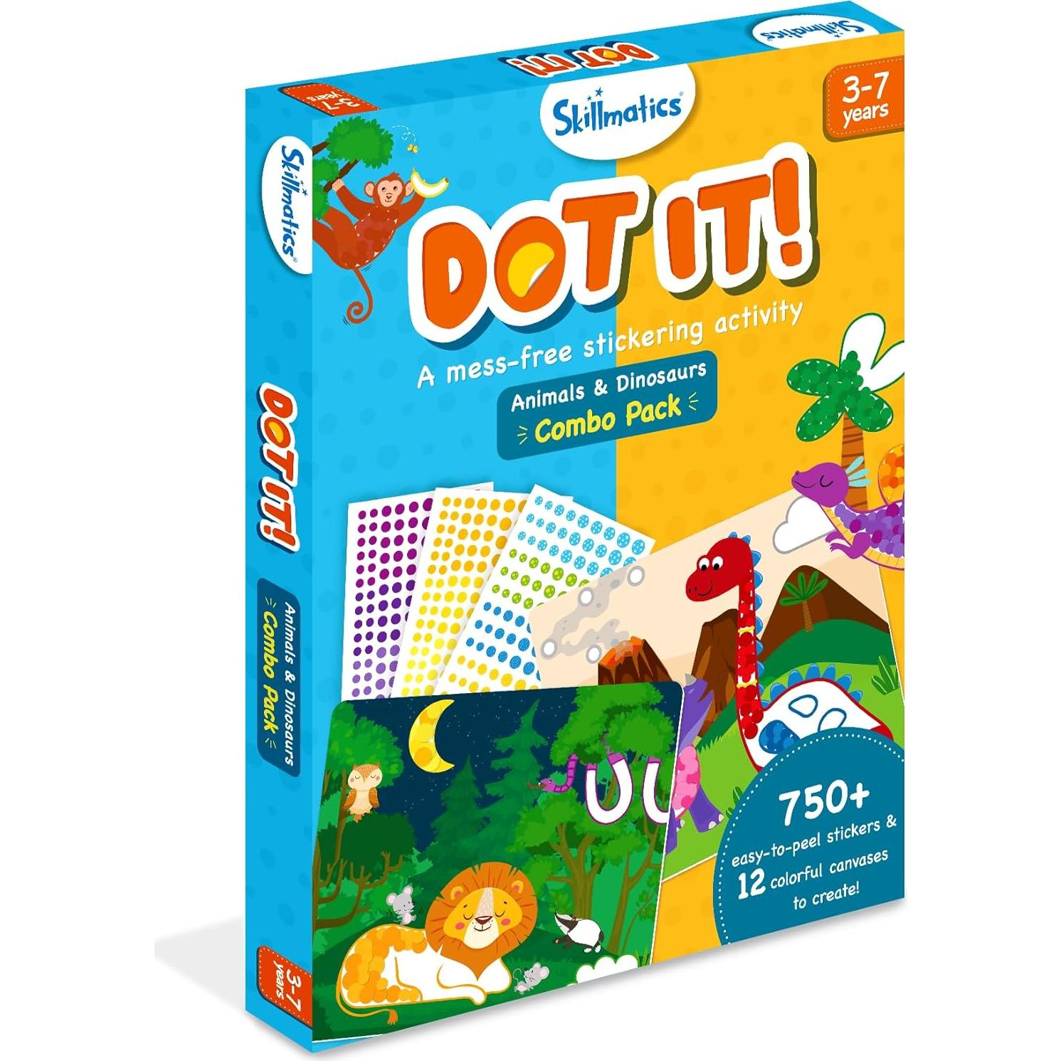 Kit de Arte con Stickers Skillmatics - Animales y Dinosaurios