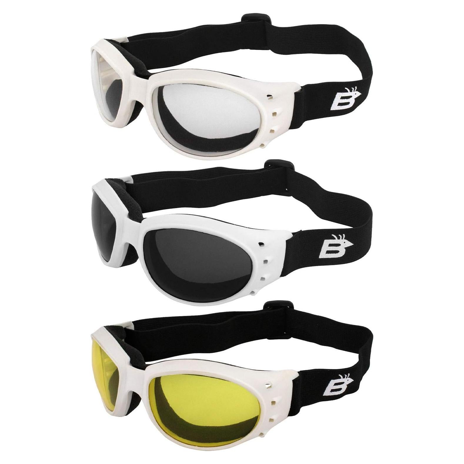 Gafas de Protección Birdz Eyewear Eagle para Motocicleta y Paracaidismo - 2 Pares