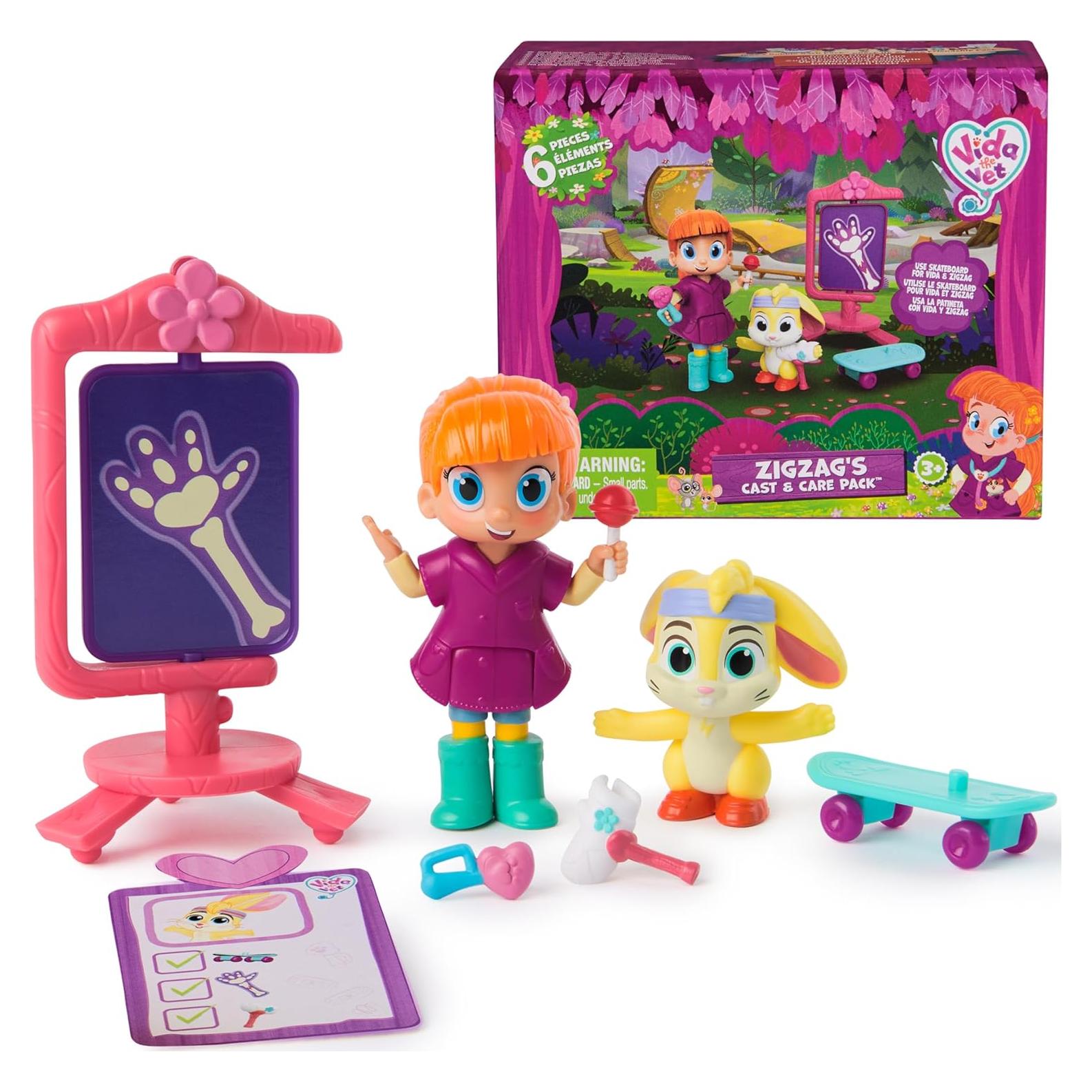 Vida la Veterinaria - Paquete de Yeso y Cuidado - 2 Figuras